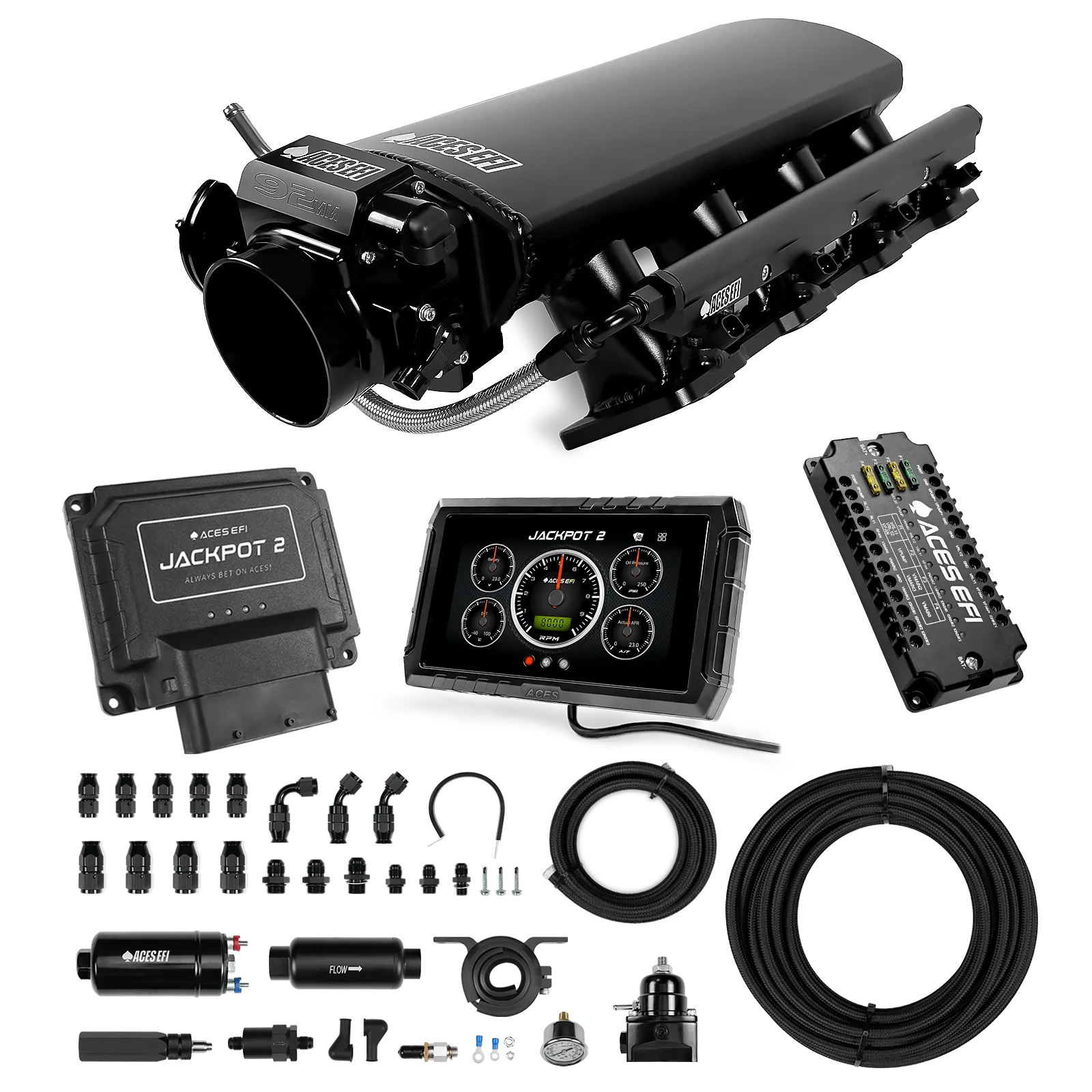 Jackpot 2 LS EFI System - Master Kit with 255 In-line Pump System w/40' PTFE Hose