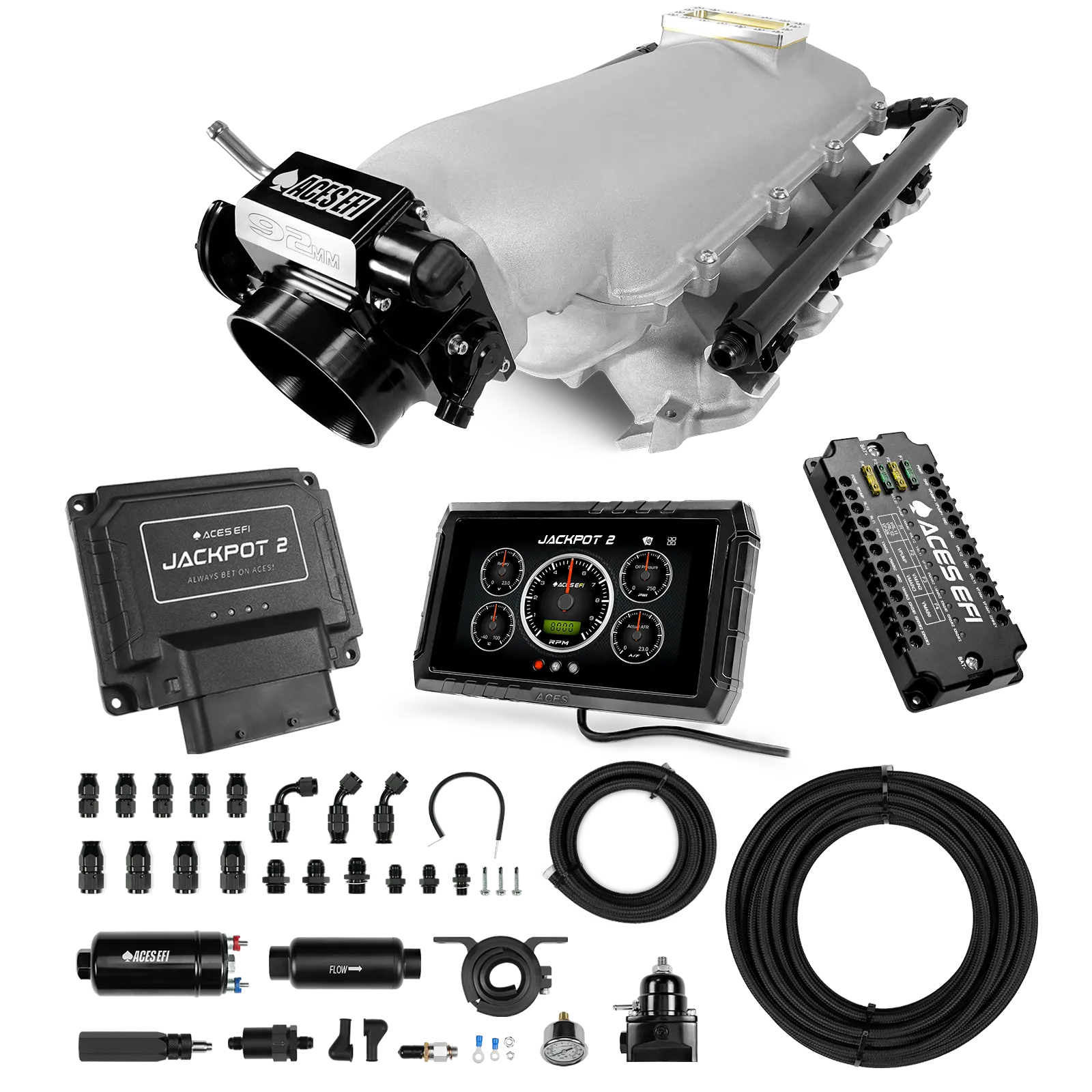Jackpot 2 LS EFI System - Master Kit with 255 In-line Pump System w/40' PTFE Hose