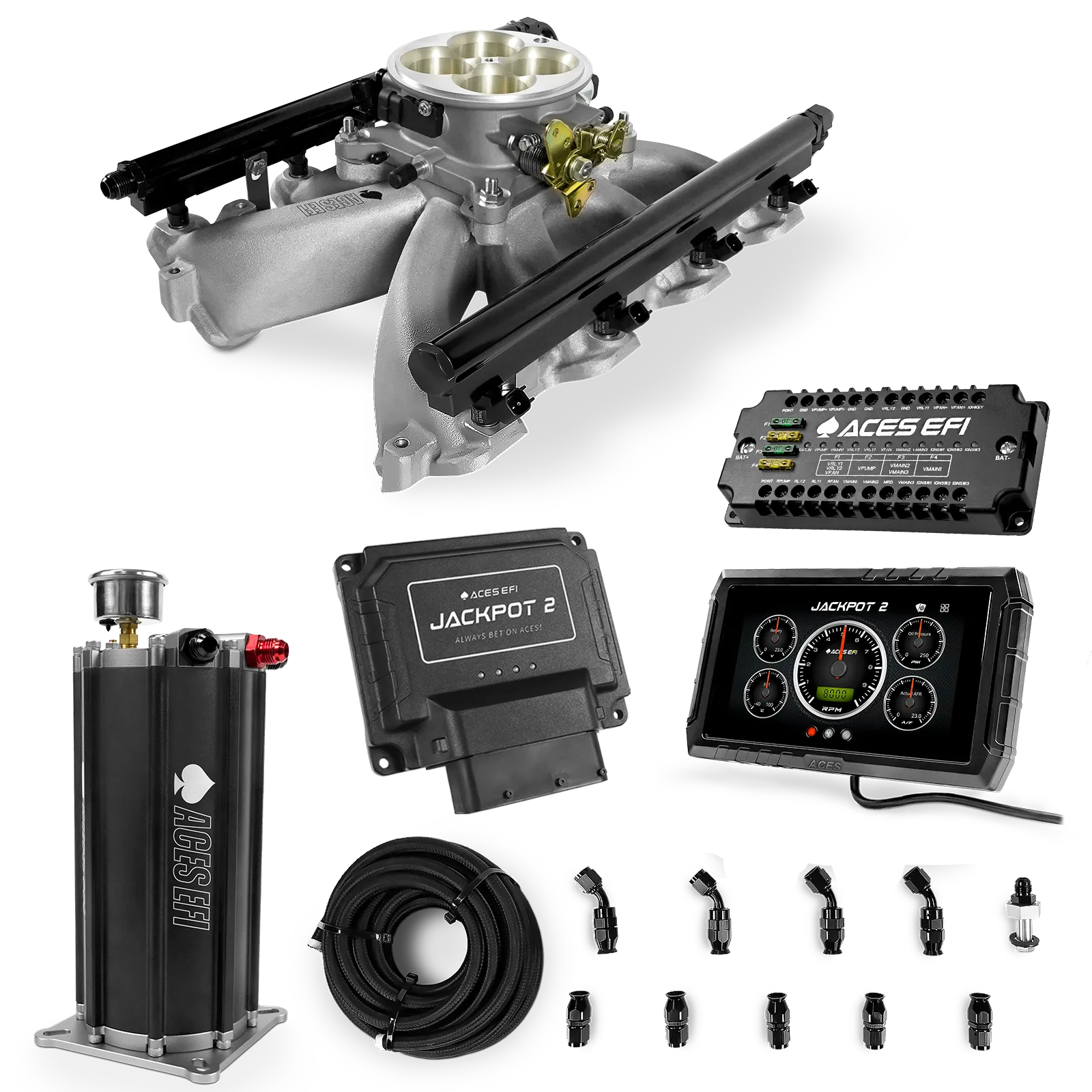Jackpot 2 LS EFI System - Master Kit with Command Center 2 Surge Tank