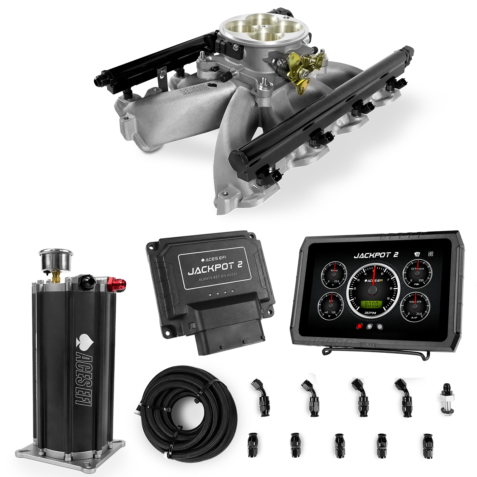 Jackpot 2 LS EFI System - Master Kit with Command Center 2 Surge Tank