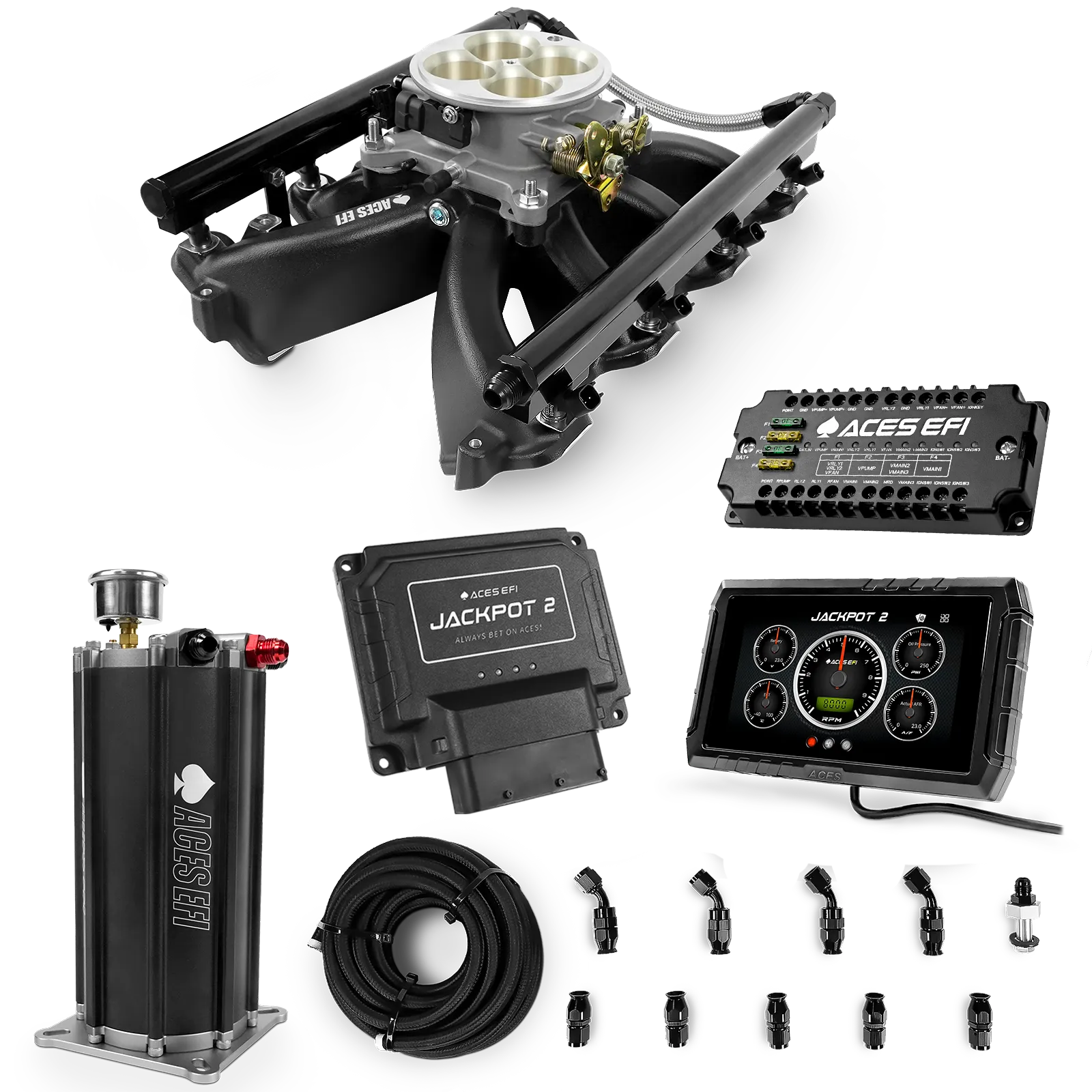 Jackpot 2 LS EFI System - Master Kit with Command Center 2 Surge Tank