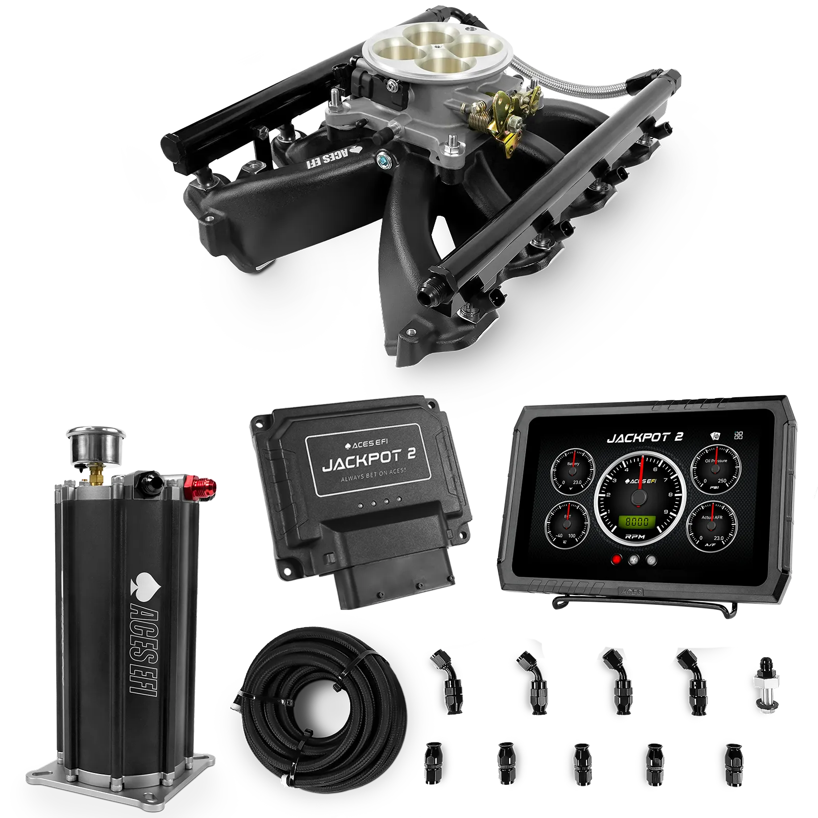 Jackpot 2 LS EFI System - Master Kit with Command Center 2 Surge Tank