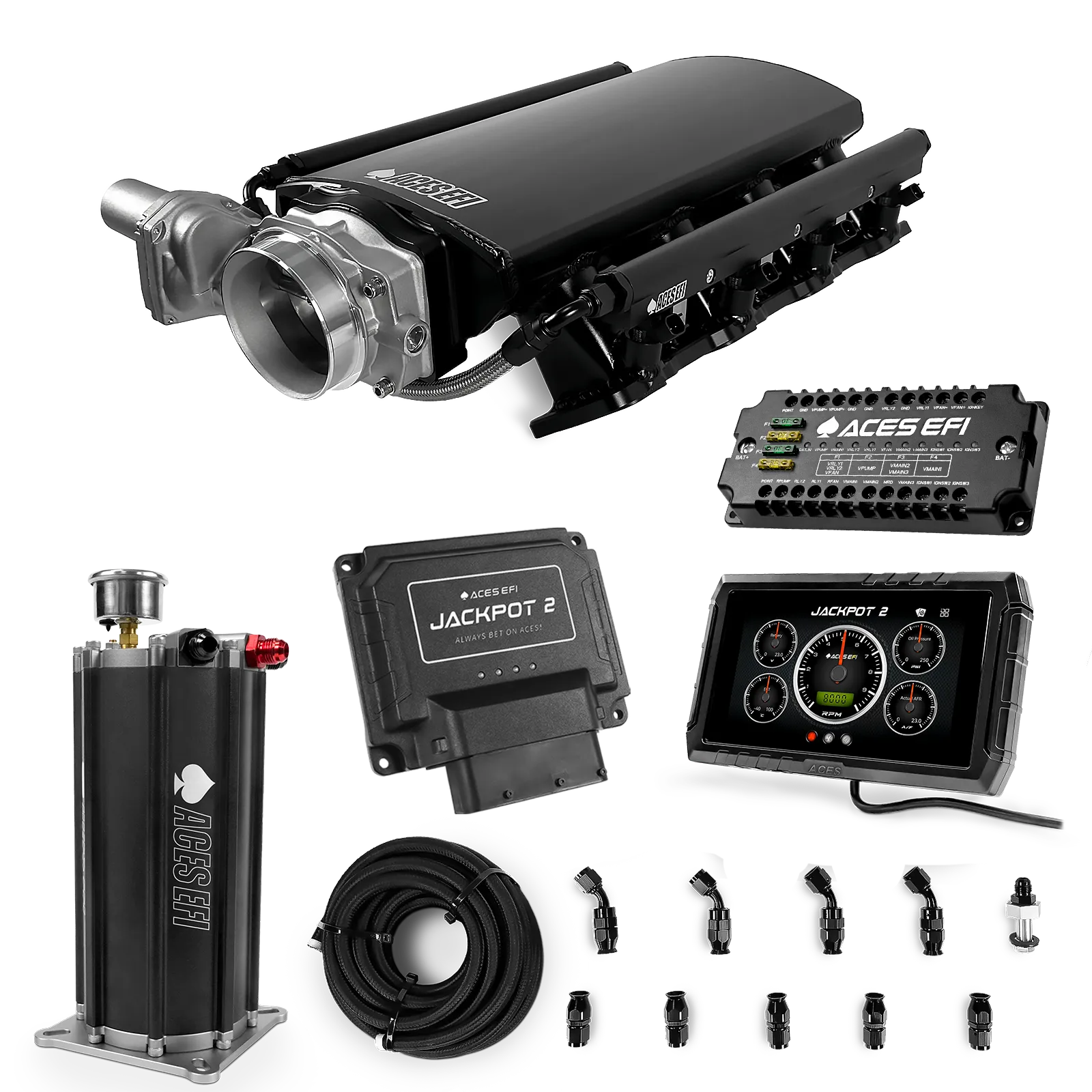 Jackpot 2 LS EFI System - Master Kit with Command Center 2 Surge Tank
