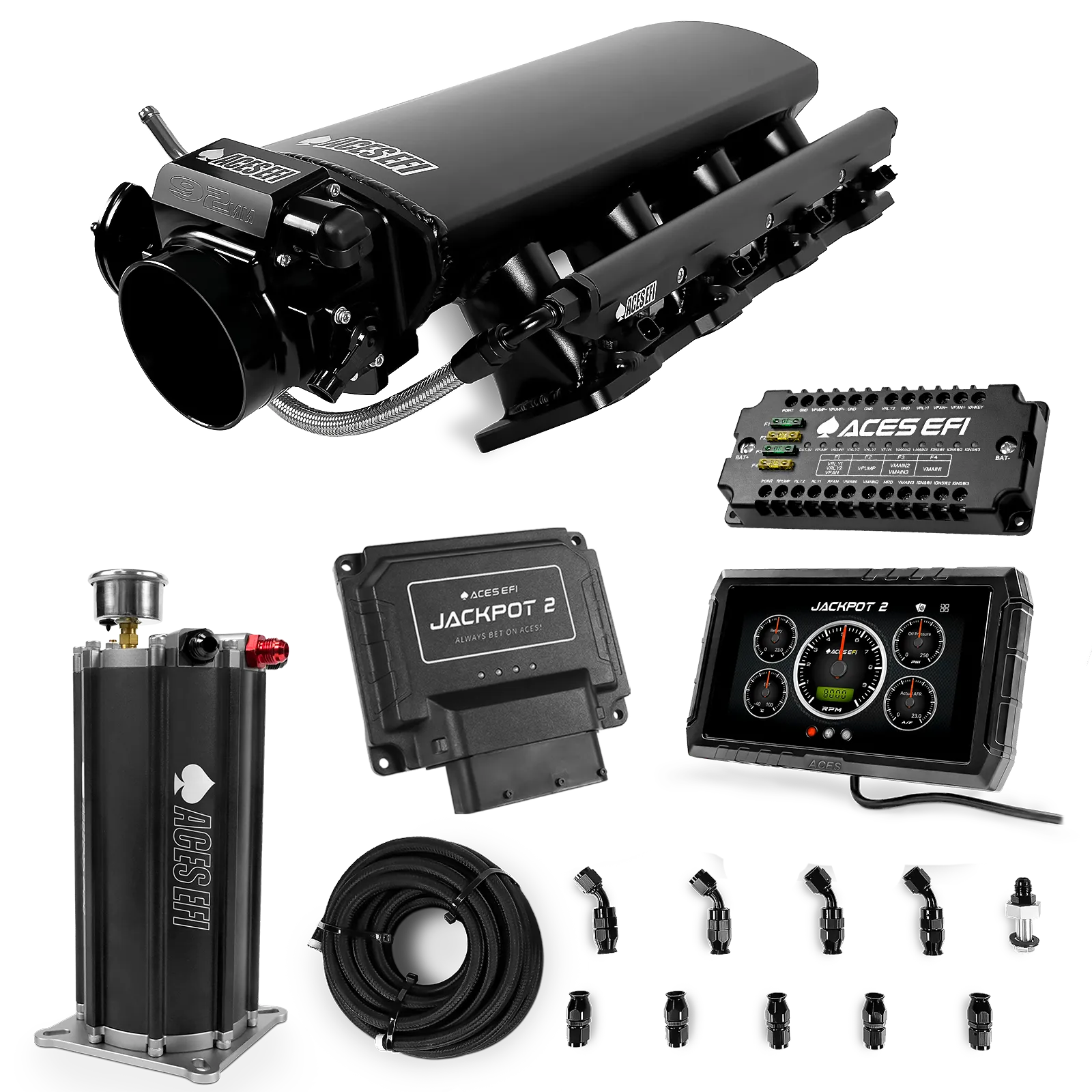 Jackpot 2 LS EFI System - Master Kit with Command Center 2 Surge Tank