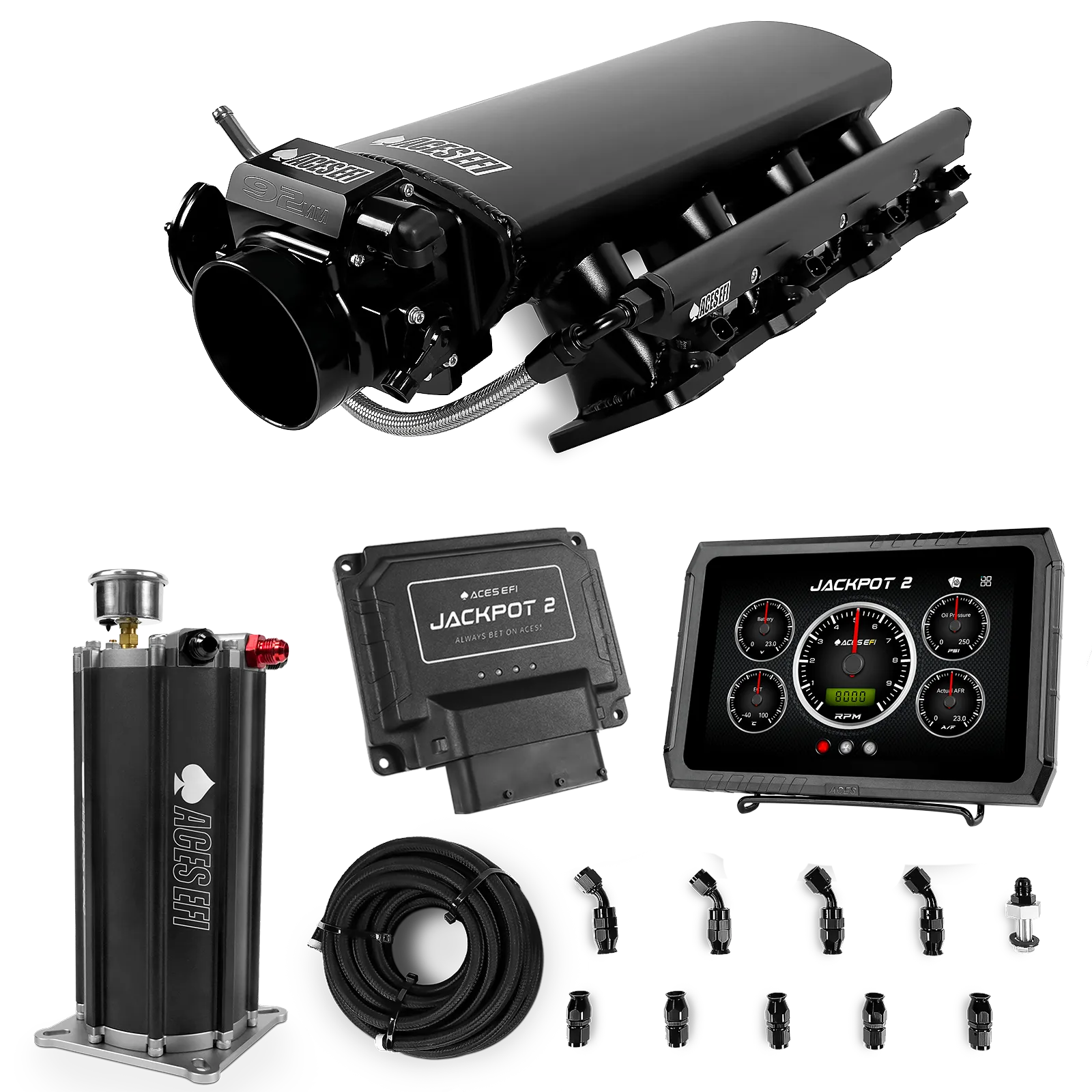 Jackpot 2 LS EFI System - Master Kit with Command Center 2 Surge Tank