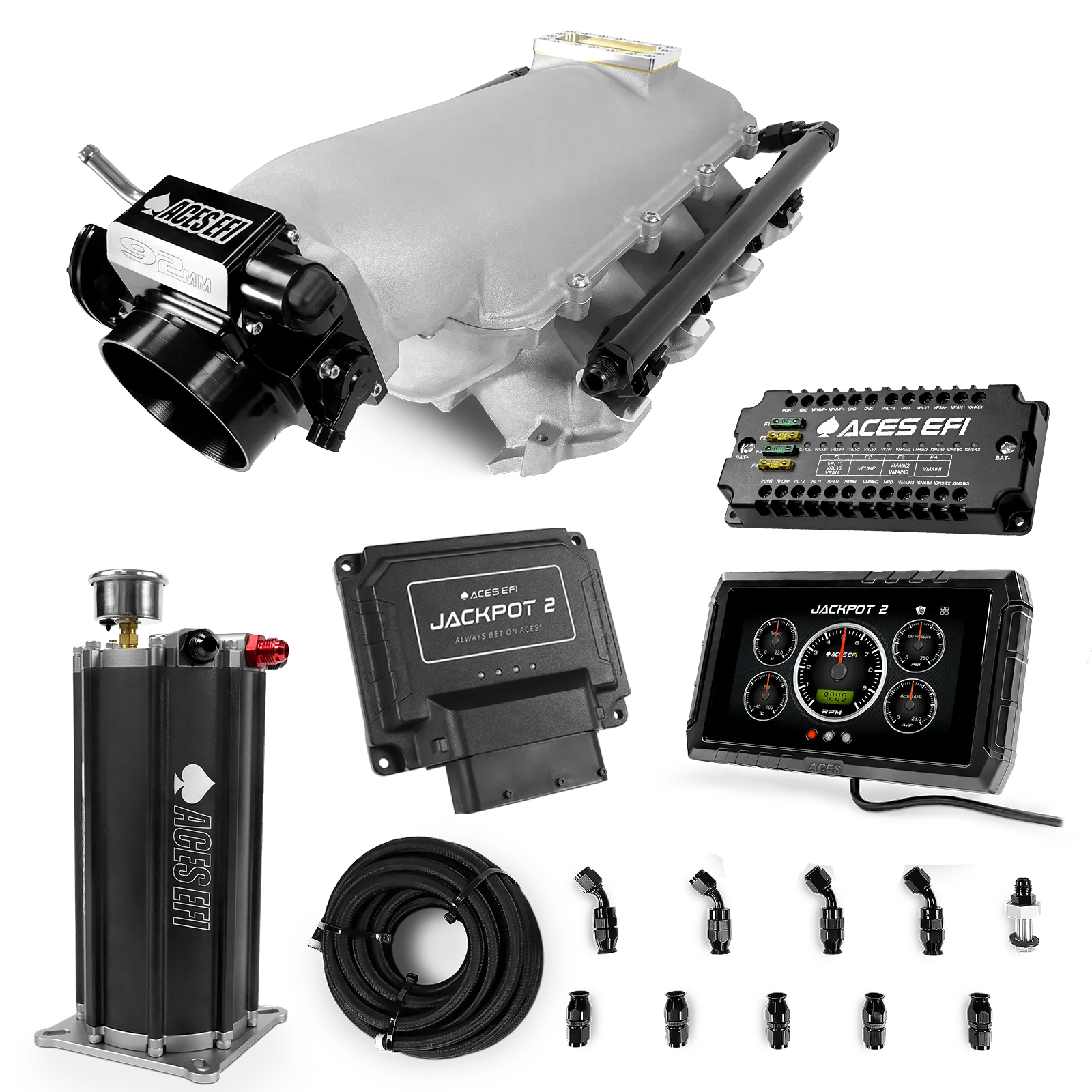 Jackpot 2 LS EFI System - Master Kit with Command Center 2 Surge Tank