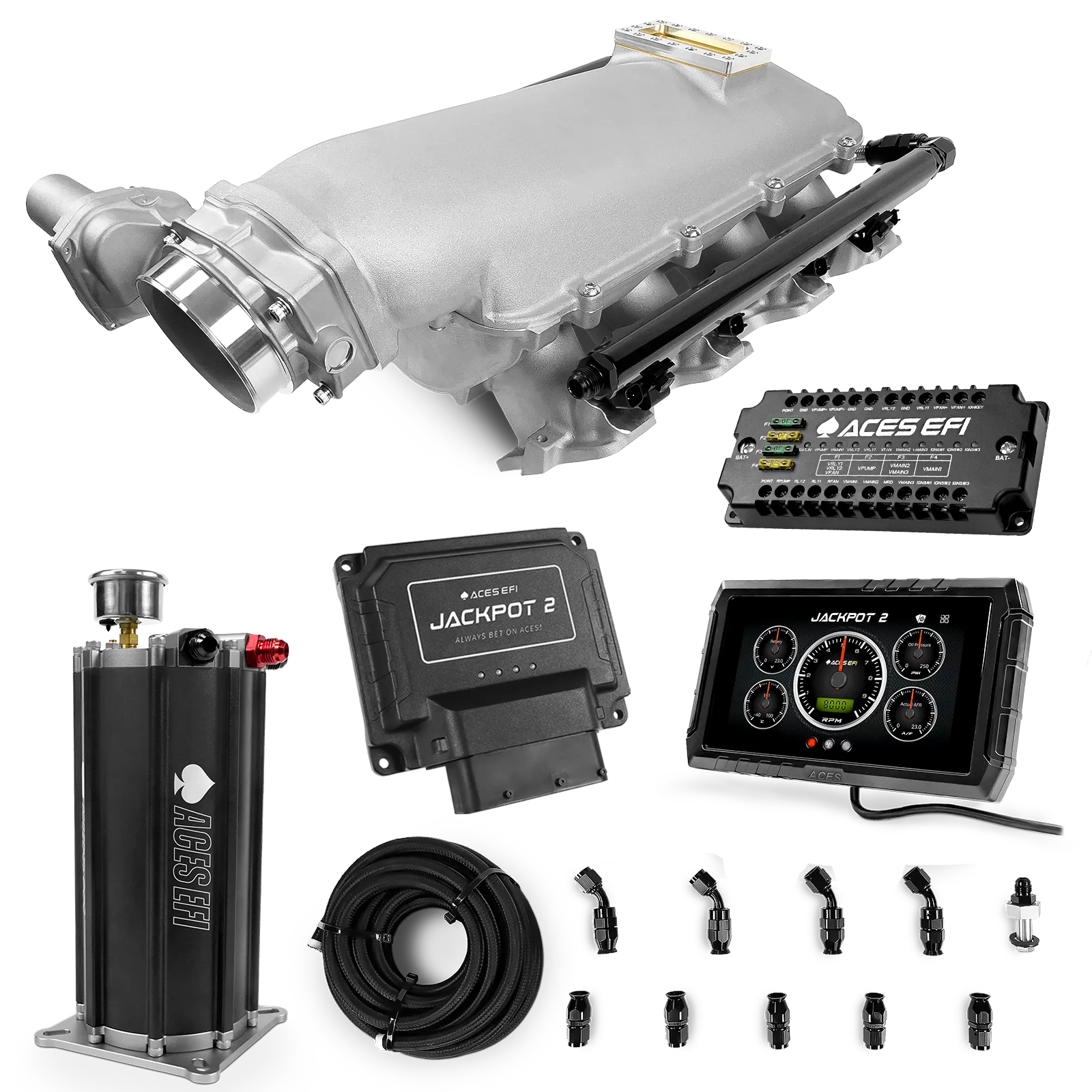 Jackpot 2 LS EFI System - Master Kit with Command Center 2 Surge Tank