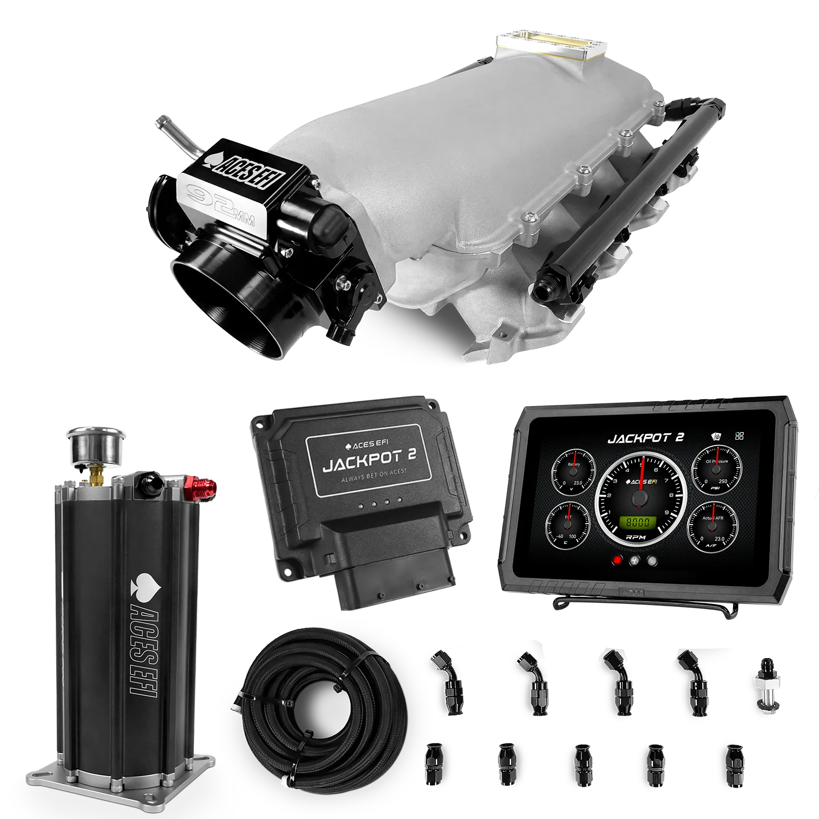 Jackpot 2 LS EFI System - Master Kit with Command Center 2 Surge Tank