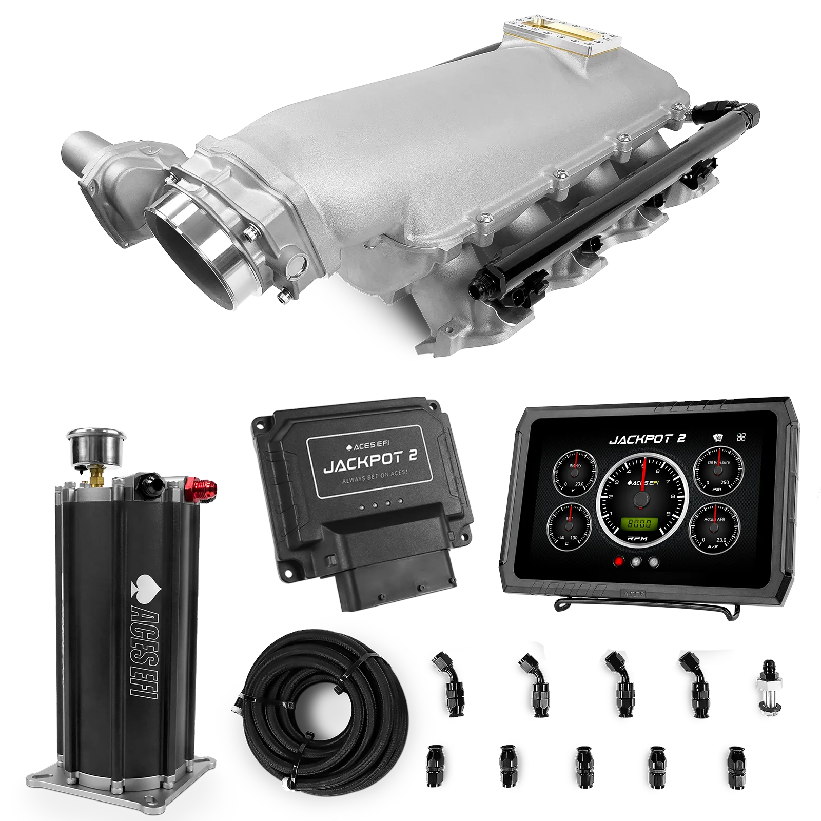Jackpot 2 LS EFI System - Master Kit with Command Center 2 Surge Tank