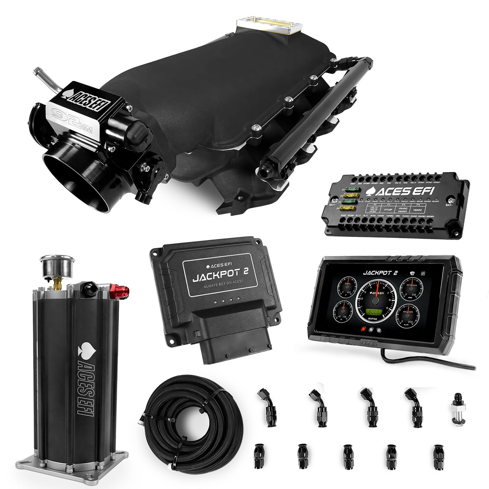 Jackpot 2 LS EFI System - Master Kit with Command Center 2 Surge Tank