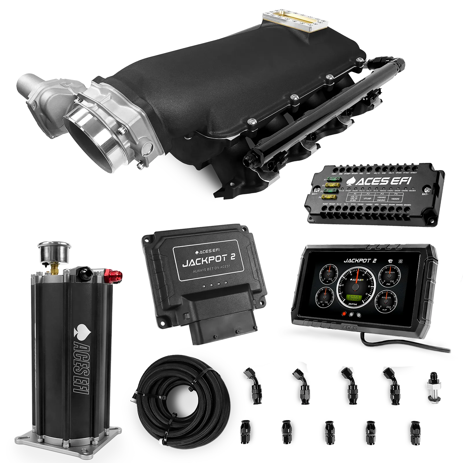 Jackpot 2 LS EFI System - Master Kit with Command Center 2 Surge Tank
