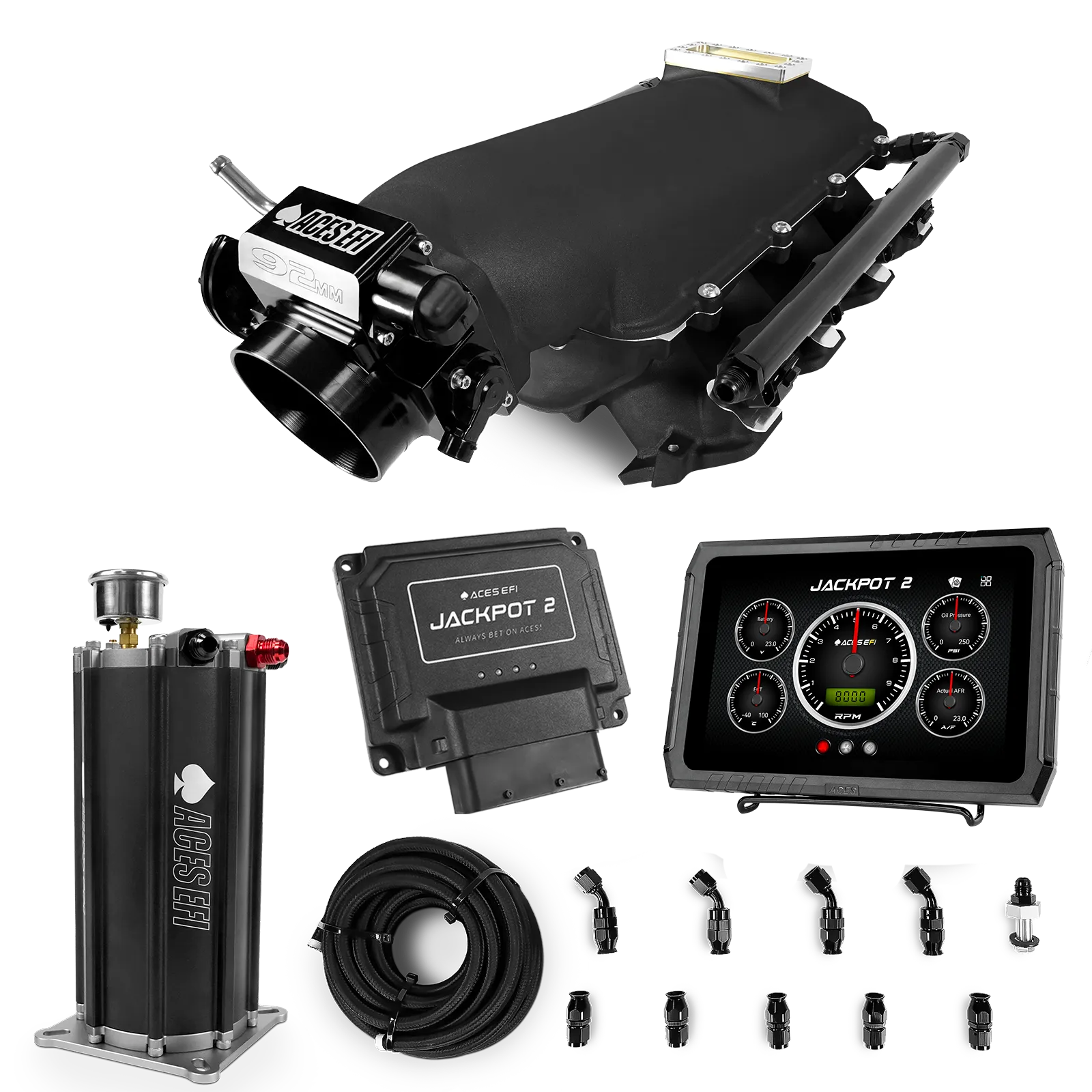 Jackpot 2 LS EFI System - Master Kit with Command Center 2 Surge Tank
