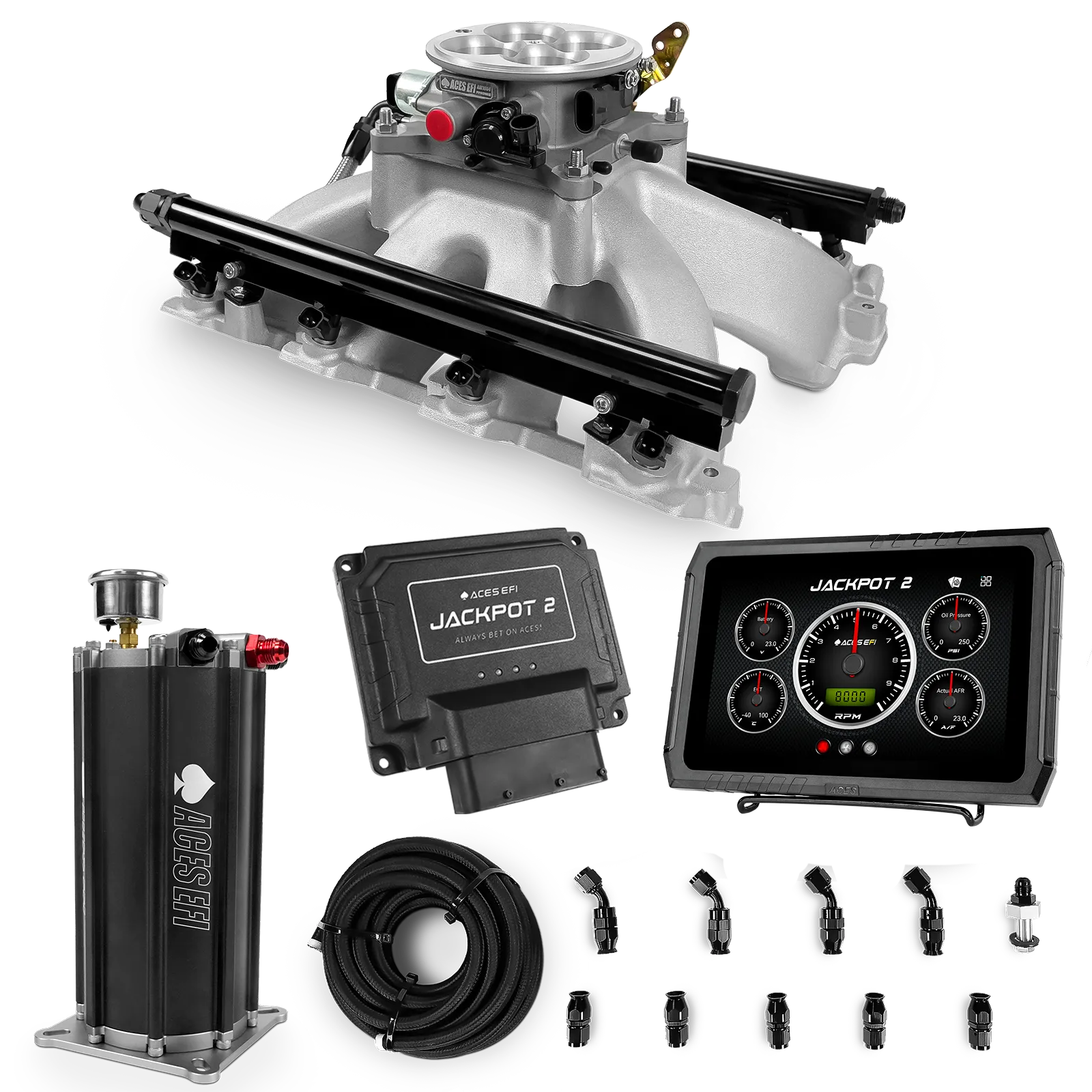 Jackpot 2 LS EFI System - Master Kit with Command Center 2 Surge Tank