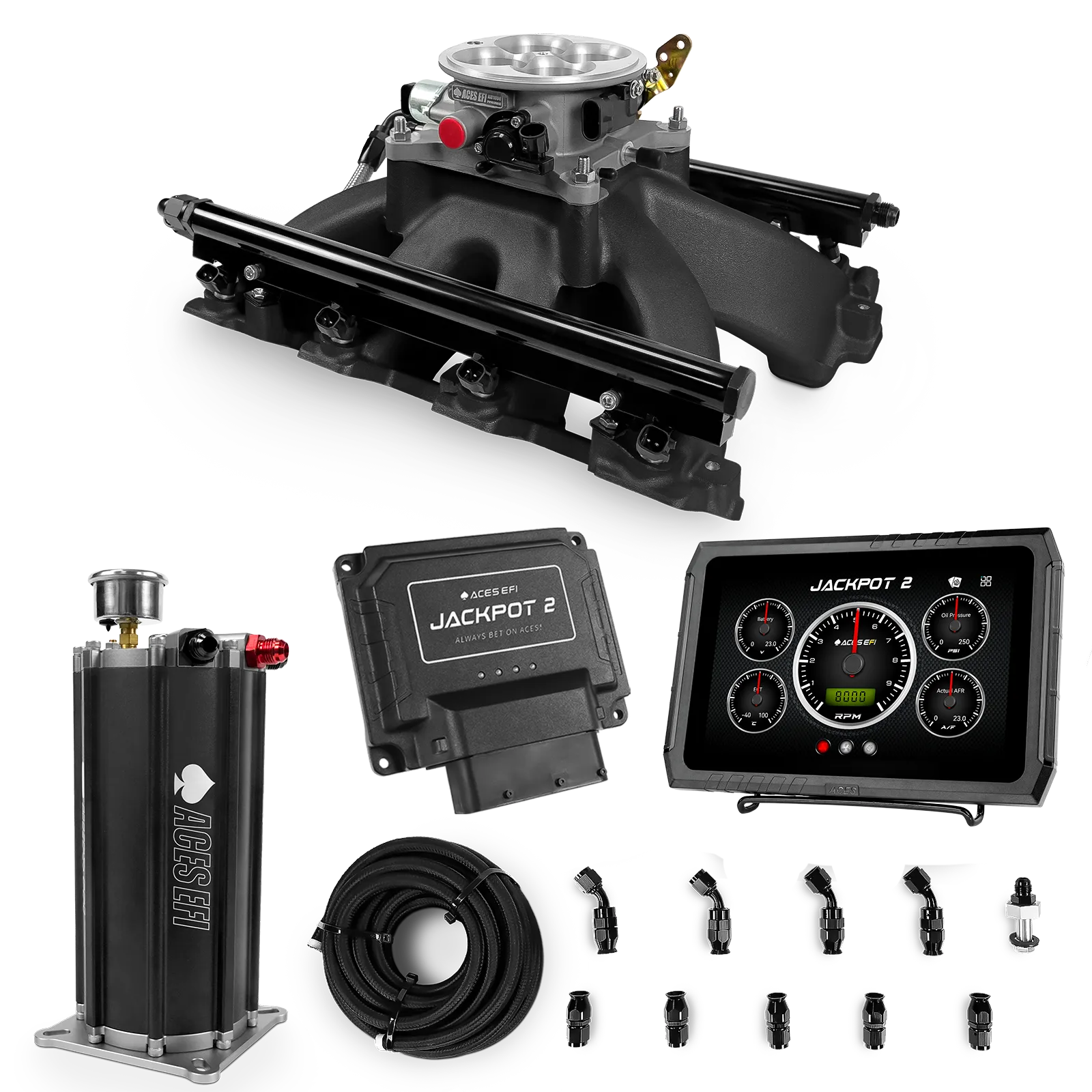 Jackpot 2 LS EFI System - Master Kit with Command Center 2 Surge Tank