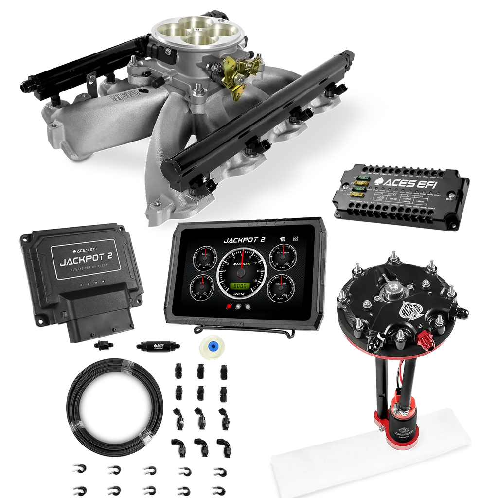 Jackpot 2 LS EFI System - Master Kit with Tank Conversion Pump Module with Internal Regulator + 20' PTFE Hose Kit