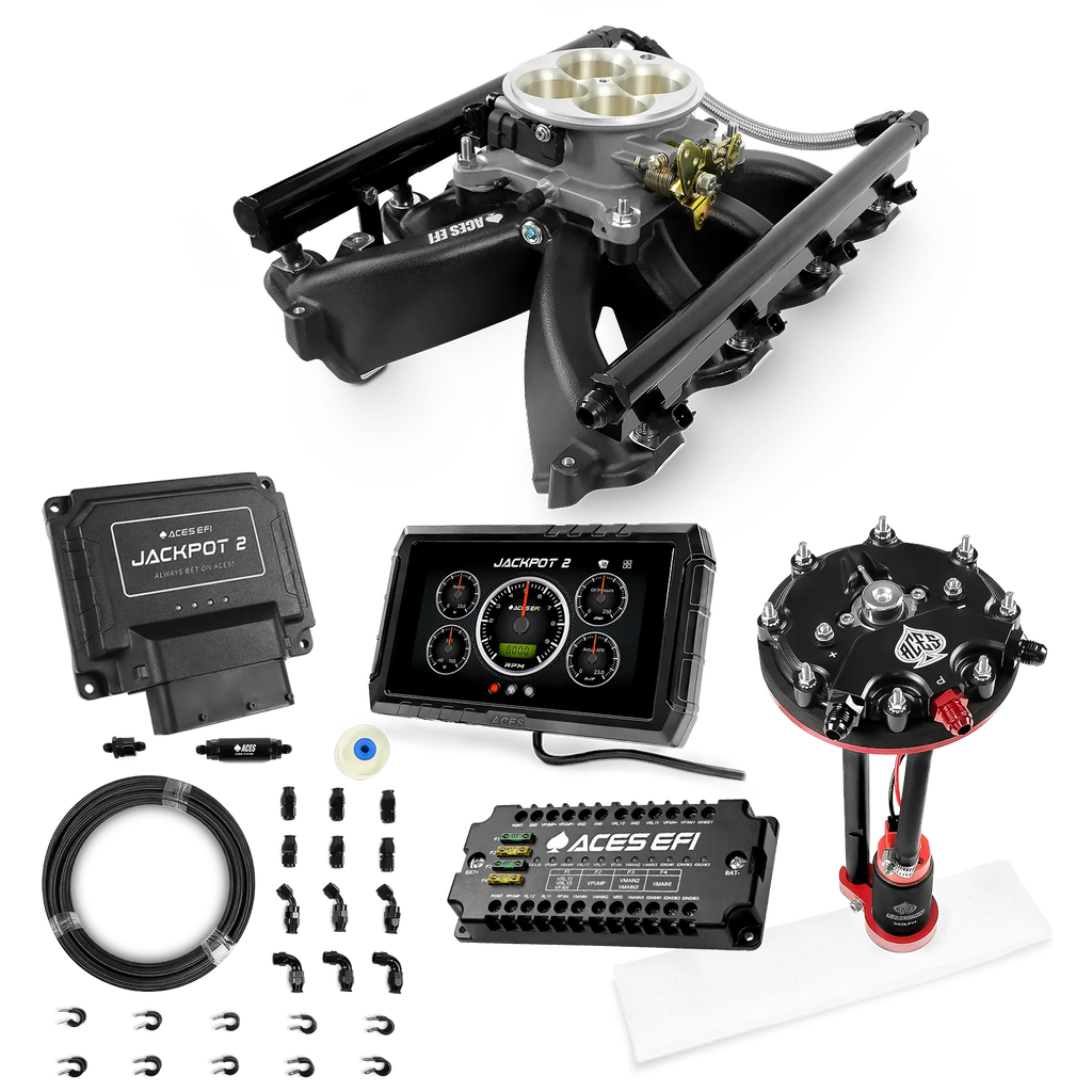 Jackpot 2 LS EFI System - Master Kit with Tank Conversion Pump Module with Internal Regulator + 20' PTFE Hose Kit