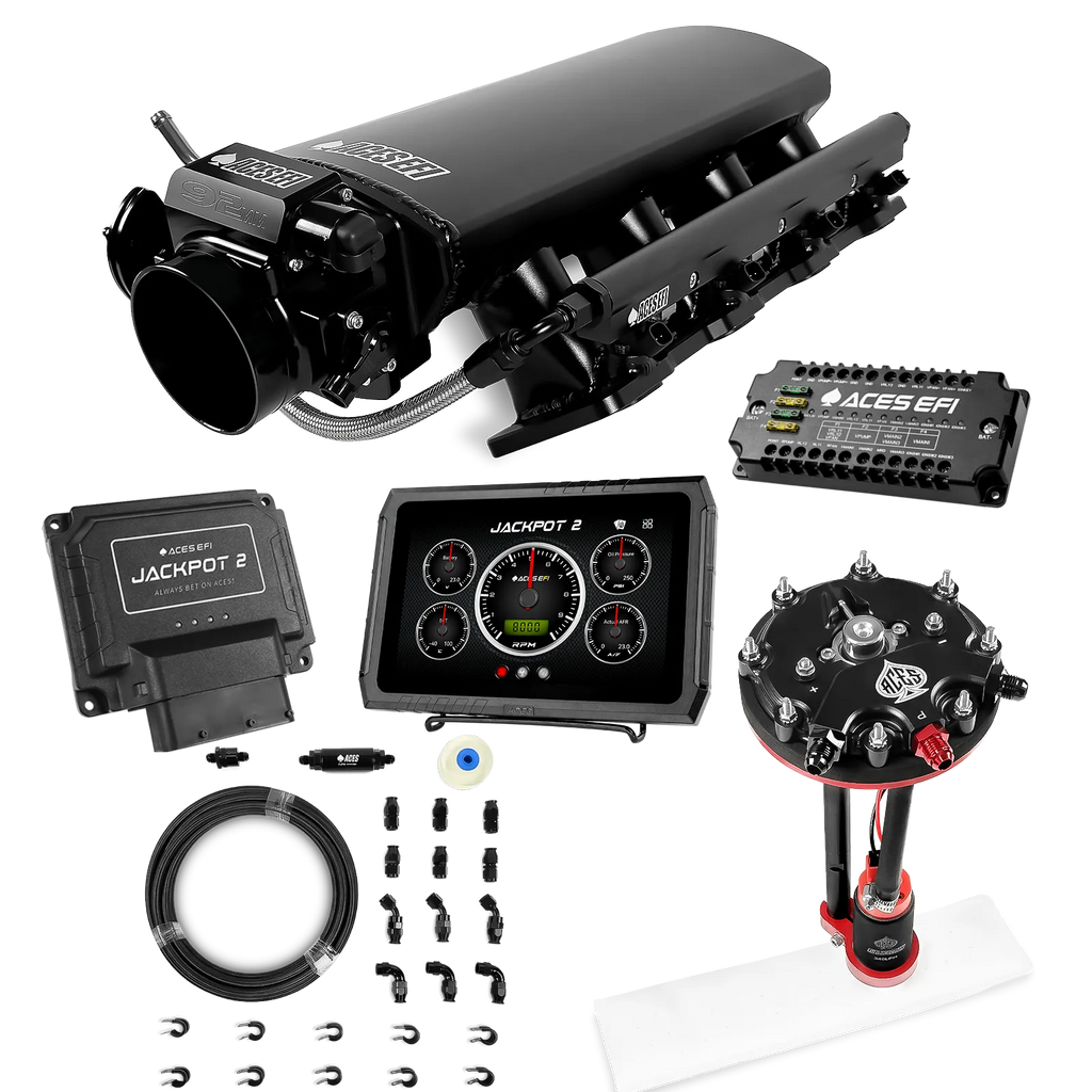 Jackpot 2 LS EFI System - Master Kit with Tank Conversion Pump Module with Internal Regulator + 20' PTFE Hose Kit