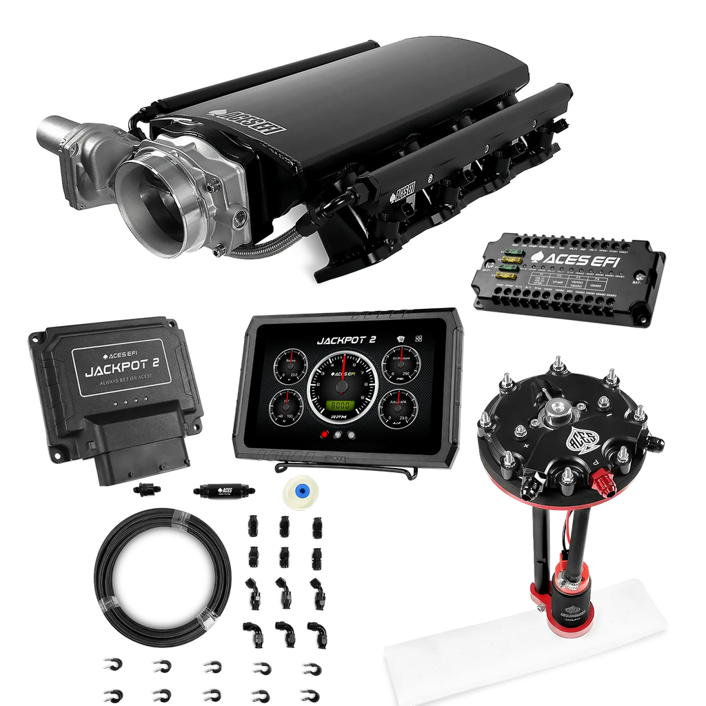 Jackpot 2 LS EFI System - Master Kit with Tank Conversion Pump Module with Internal Regulator + 20' PTFE Hose Kit