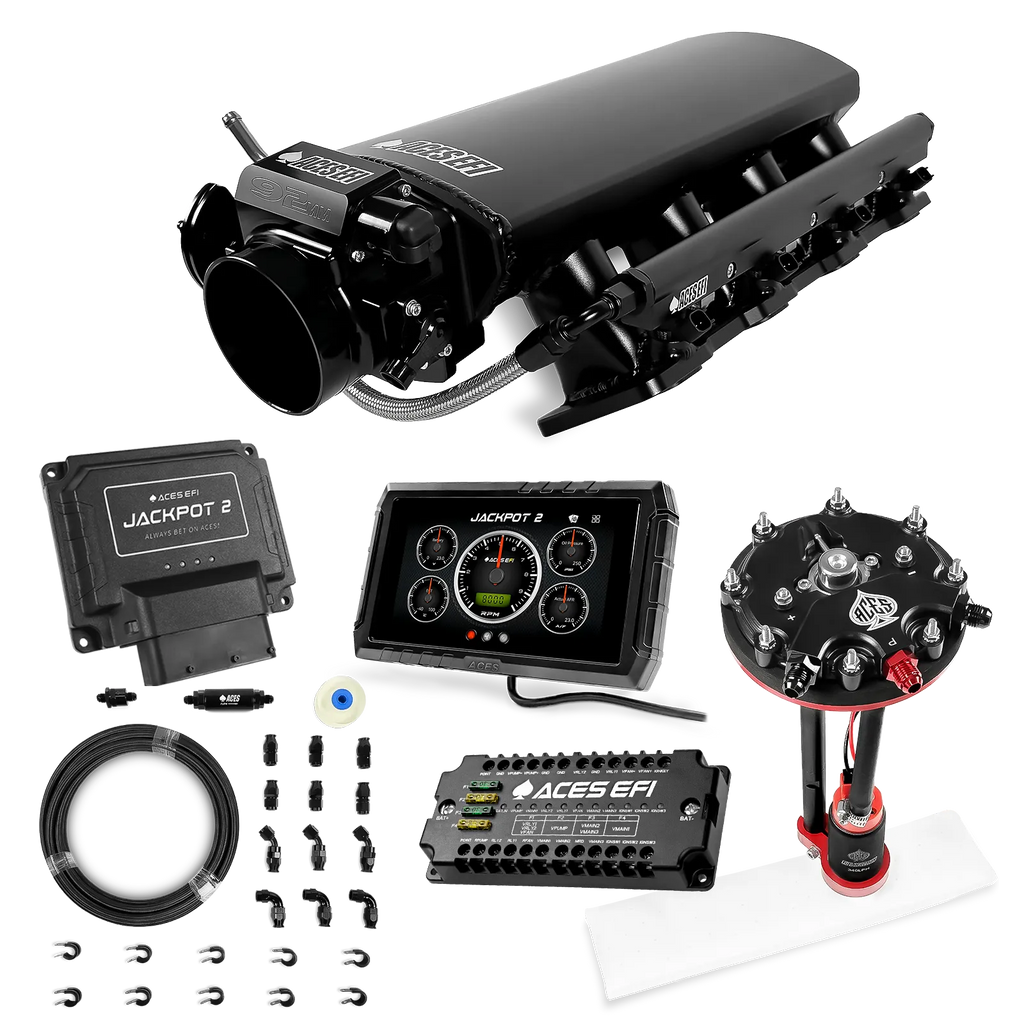 Jackpot 2 LS EFI System - Master Kit with Tank Conversion Pump Module with Internal Regulator + 20' PTFE Hose Kit