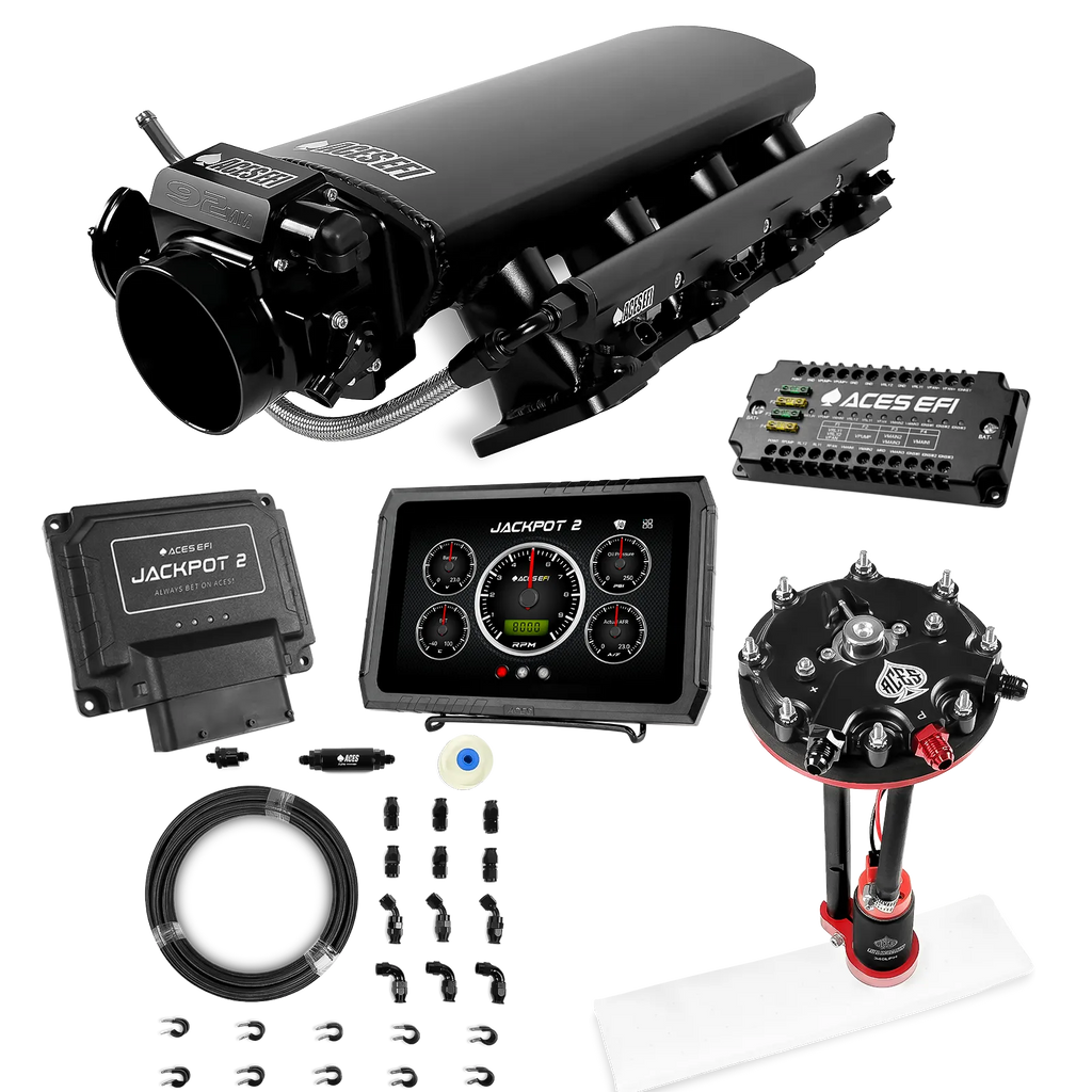 Jackpot 2 LS EFI System - Master Kit with Tank Conversion Pump Module with Internal Regulator + 20' PTFE Hose Kit
