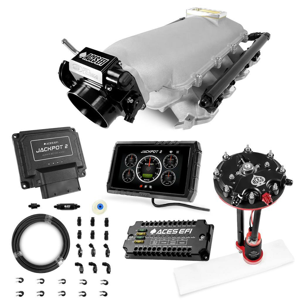 Jackpot 2 LS EFI System - Master Kit with Tank Conversion Pump Module with Internal Regulator + 20' PTFE Hose Kit