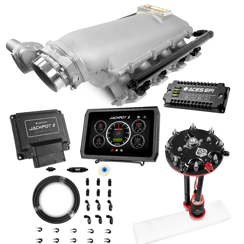 Jackpot 2 LS EFI System - Master Kit with Tank Conversion Pump Module with Internal Regulator + 20' PTFE Hose Kit