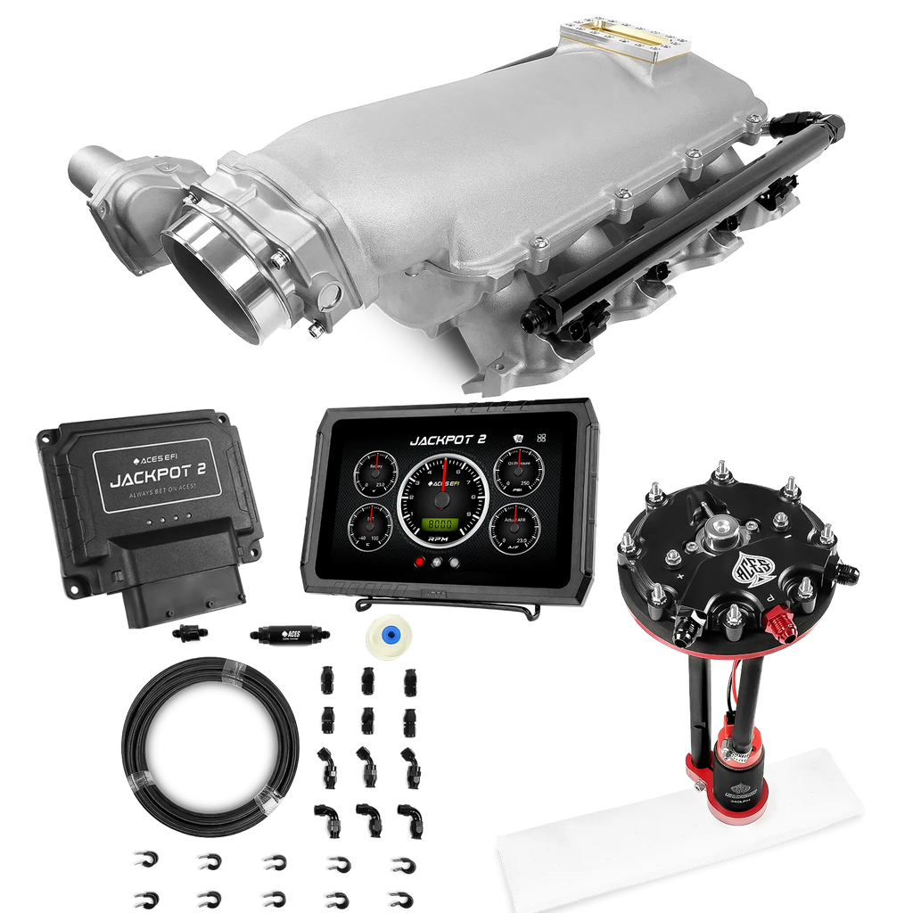Jackpot 2 LS EFI System - Master Kit with Tank Conversion Pump Module with Internal Regulator + 20' PTFE Hose Kit
