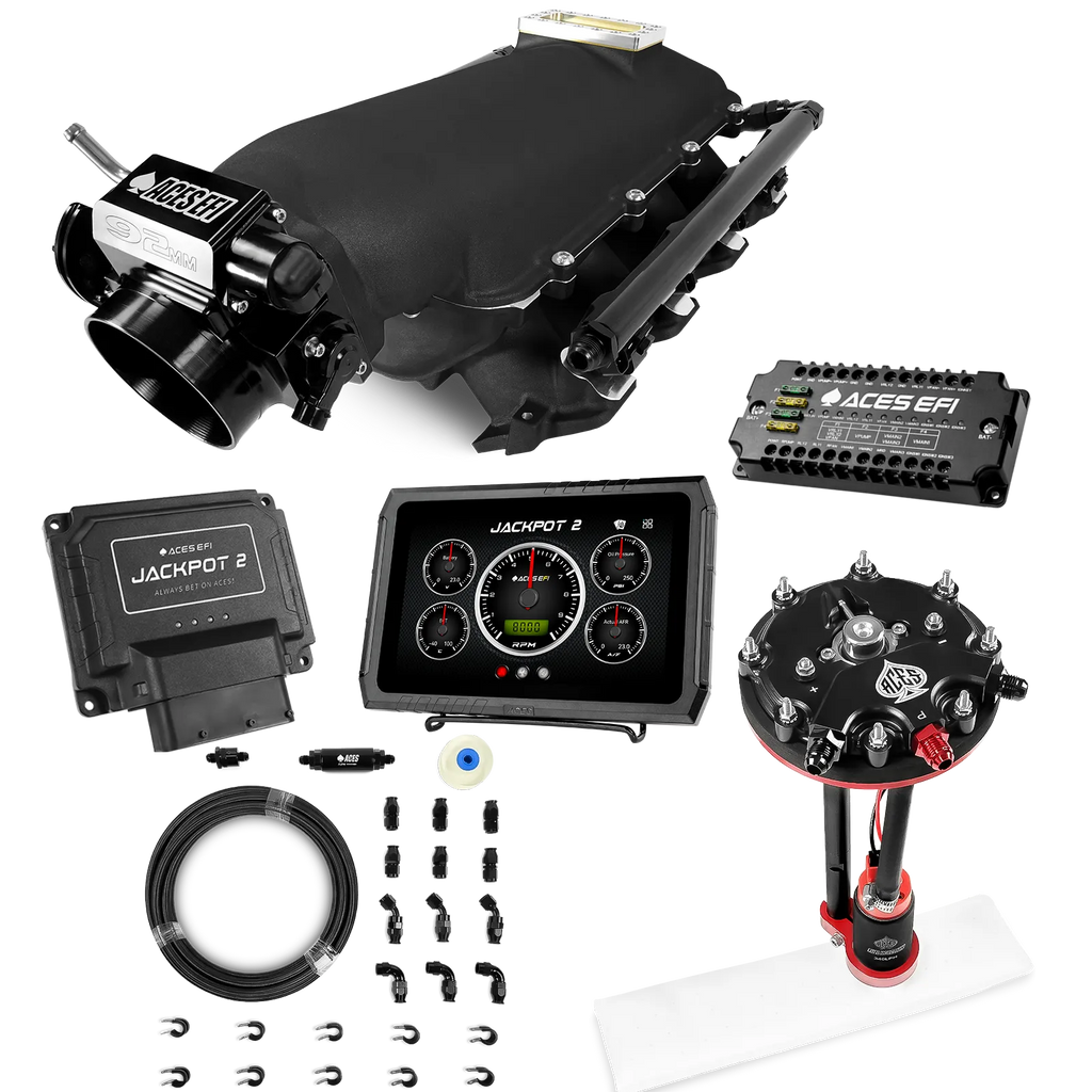 Jackpot 2 LS EFI System - Master Kit with Tank Conversion Pump Module with Internal Regulator + 20' PTFE Hose Kit