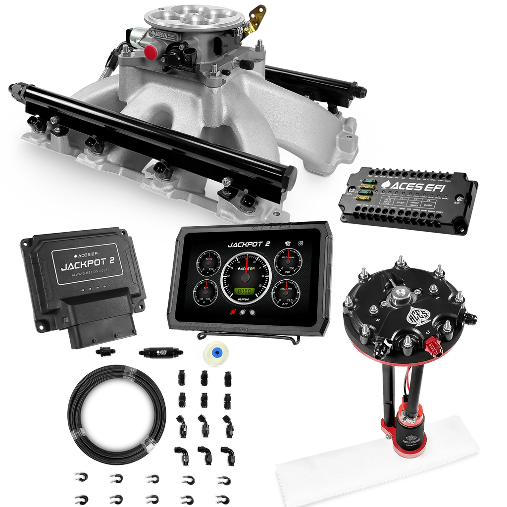 Jackpot 2 LS EFI System - Master Kit with Tank Conversion Pump Module with Internal Regulator + 20' PTFE Hose Kit