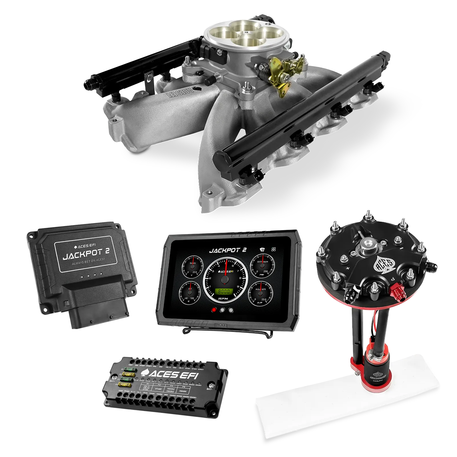 Jackpot 2 LS EFI System - Master Kit with Tank Conversion Pump Module with Internal Regulator