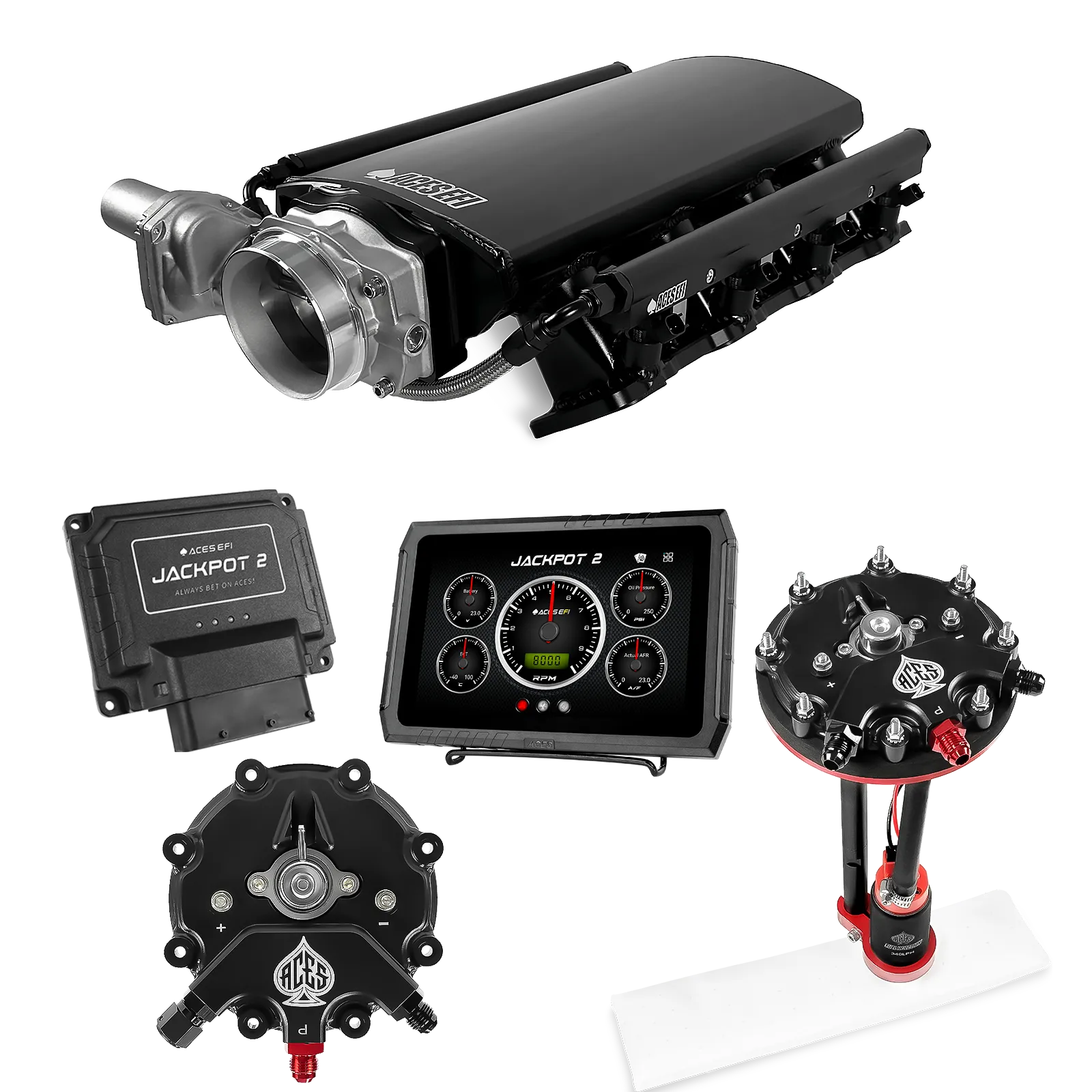Jackpot 2 LS EFI System - Master Kit with Tank Conversion Pump Module with Internal Regulator