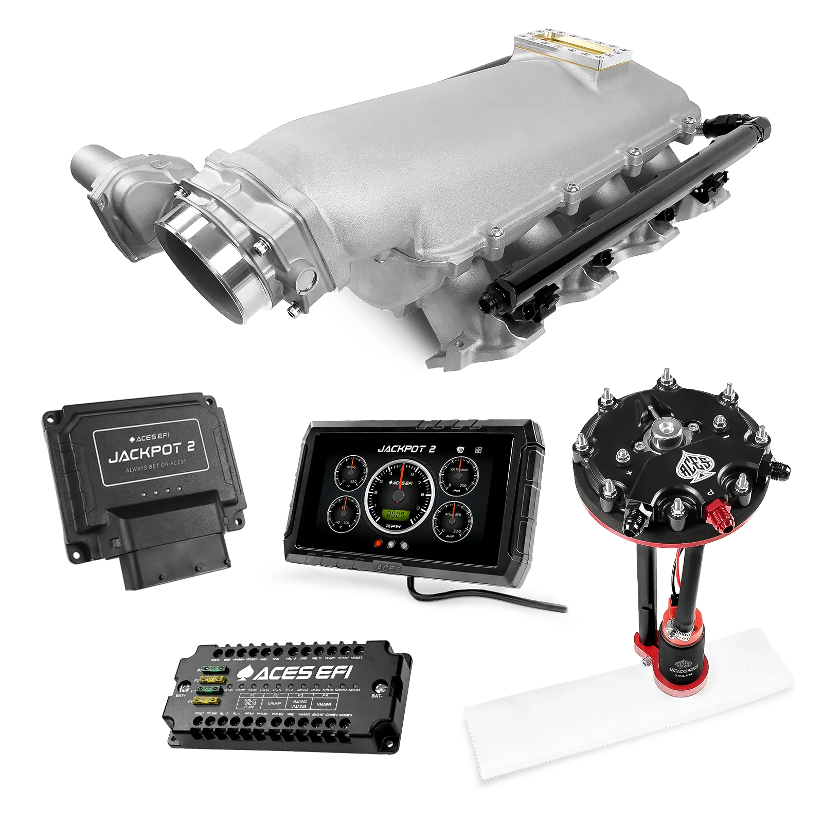 Jackpot 2 LS EFI System - Master Kit with Tank Conversion Pump Module with Internal Regulator
