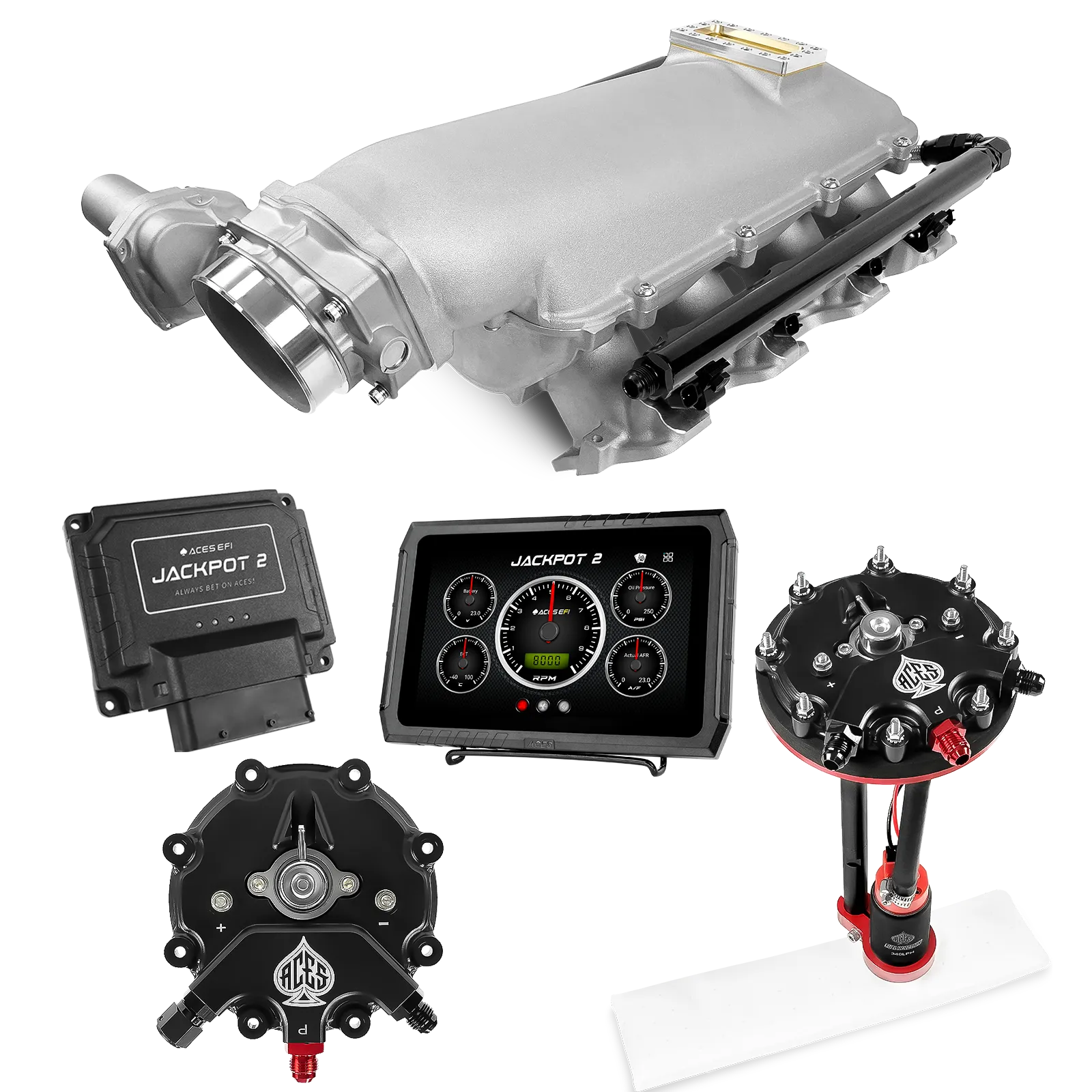 Jackpot 2 LS EFI System - Master Kit with Tank Conversion Pump Module with Internal Regulator