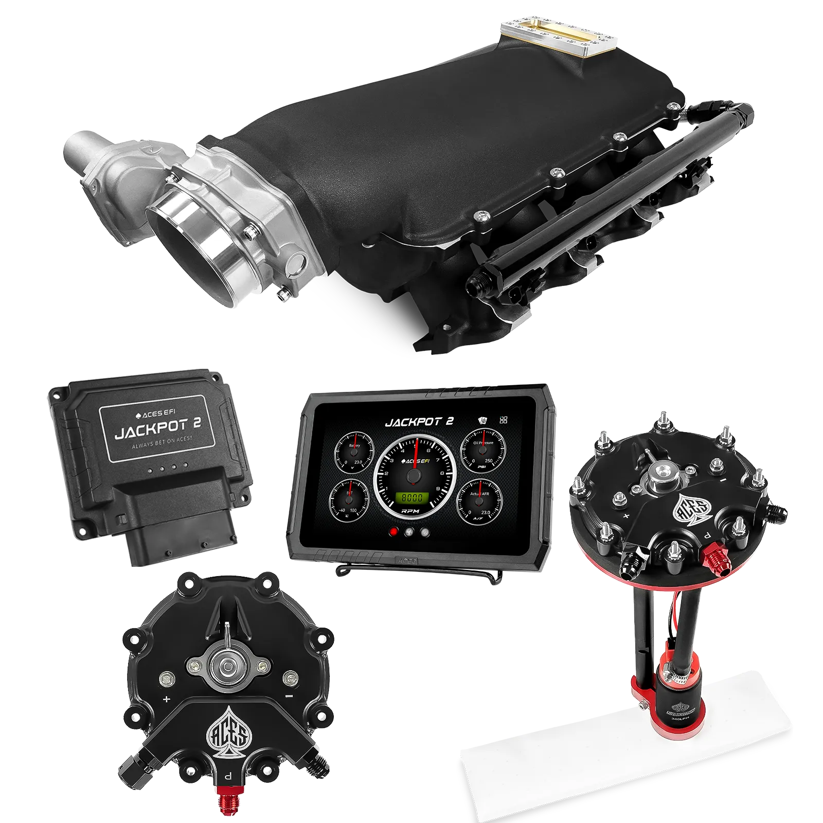 Jackpot 2 LS EFI System - Master Kit with Tank Conversion Pump Module with Internal Regulator