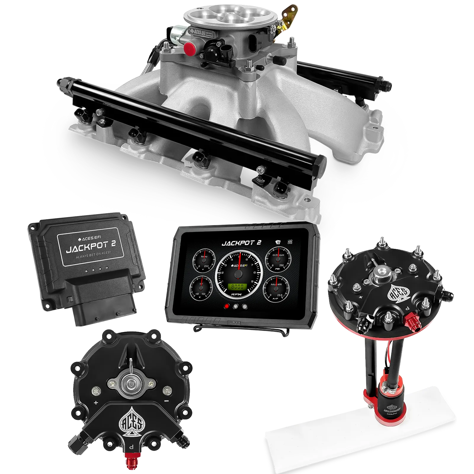 Jackpot 2 LS EFI System - Master Kit with Tank Conversion Pump Module with Internal Regulator