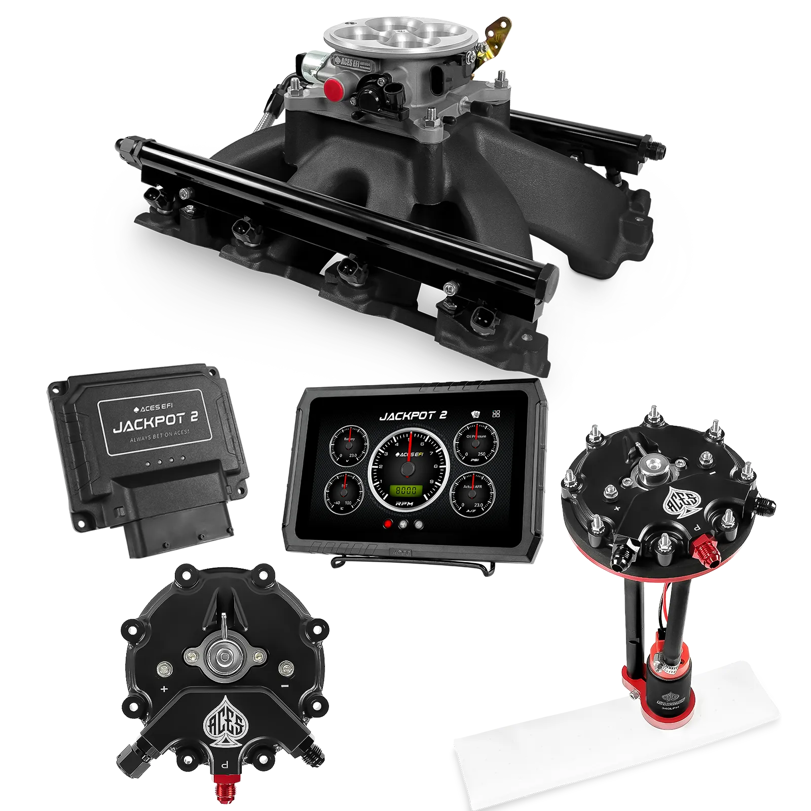 Jackpot 2 LS EFI System - Master Kit with Tank Conversion Pump Module with Internal Regulator