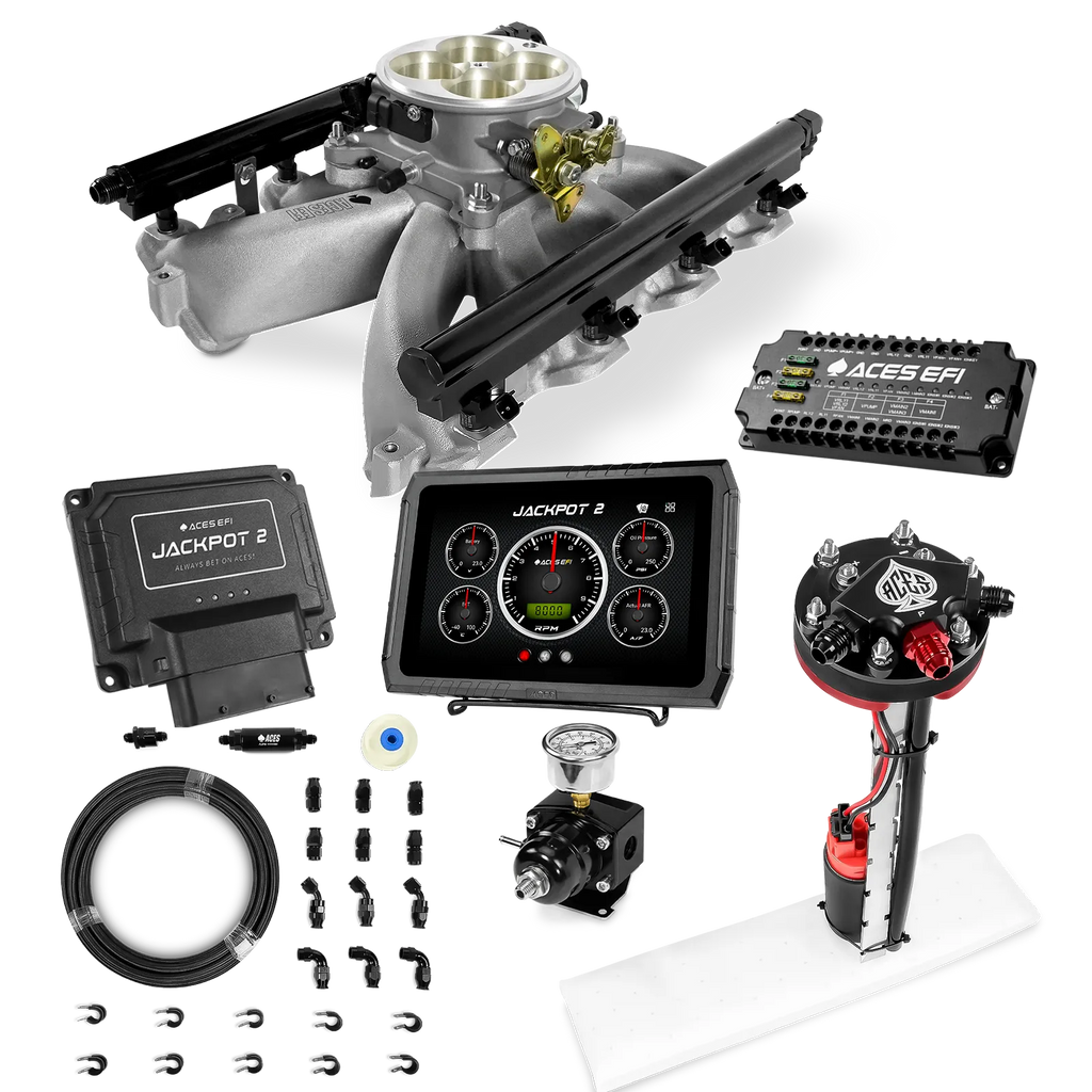 Jackpot 2 LS EFI System - Master Kit with Tight Fit In-Tank Pump Module + 40' PTFE Hose Kit