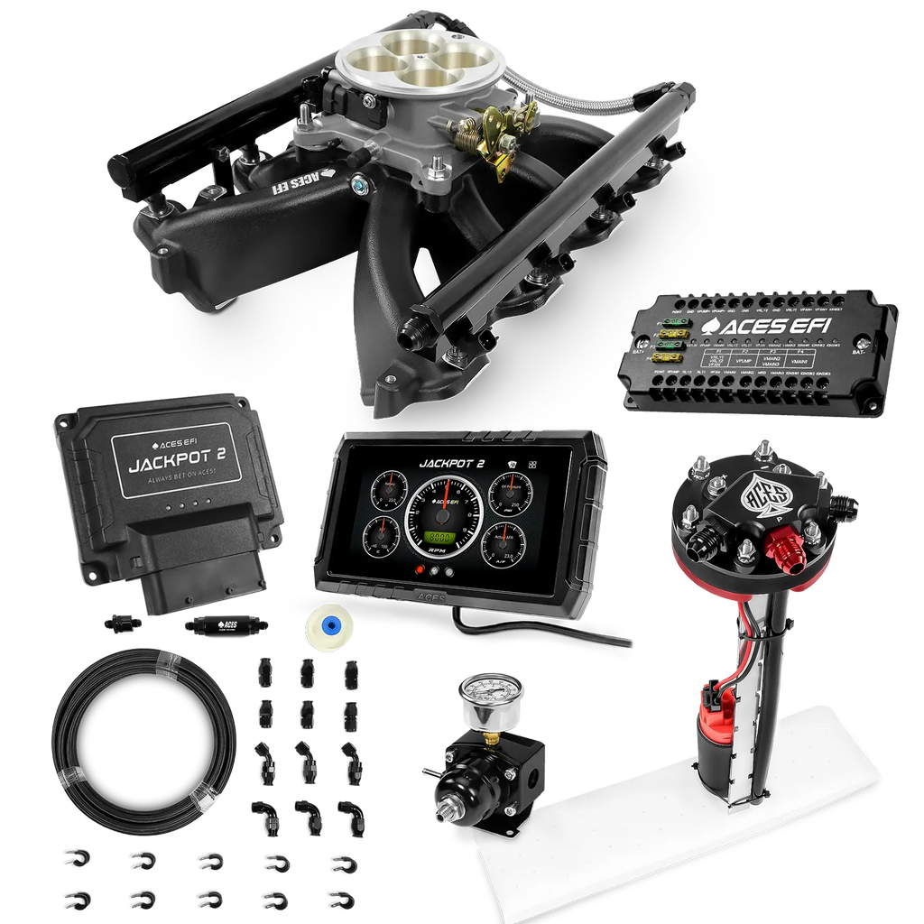 Jackpot 2 LS EFI System - Master Kit with Tight Fit In-Tank Pump Module + 40' PTFE Hose Kit