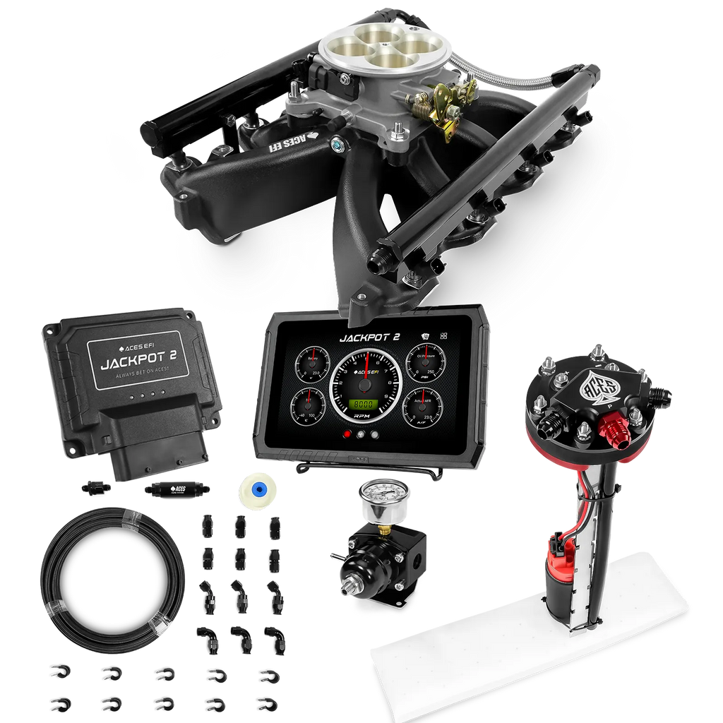Jackpot 2 LS EFI System - Master Kit with Tight Fit In-Tank Pump Module + 40' PTFE Hose Kit