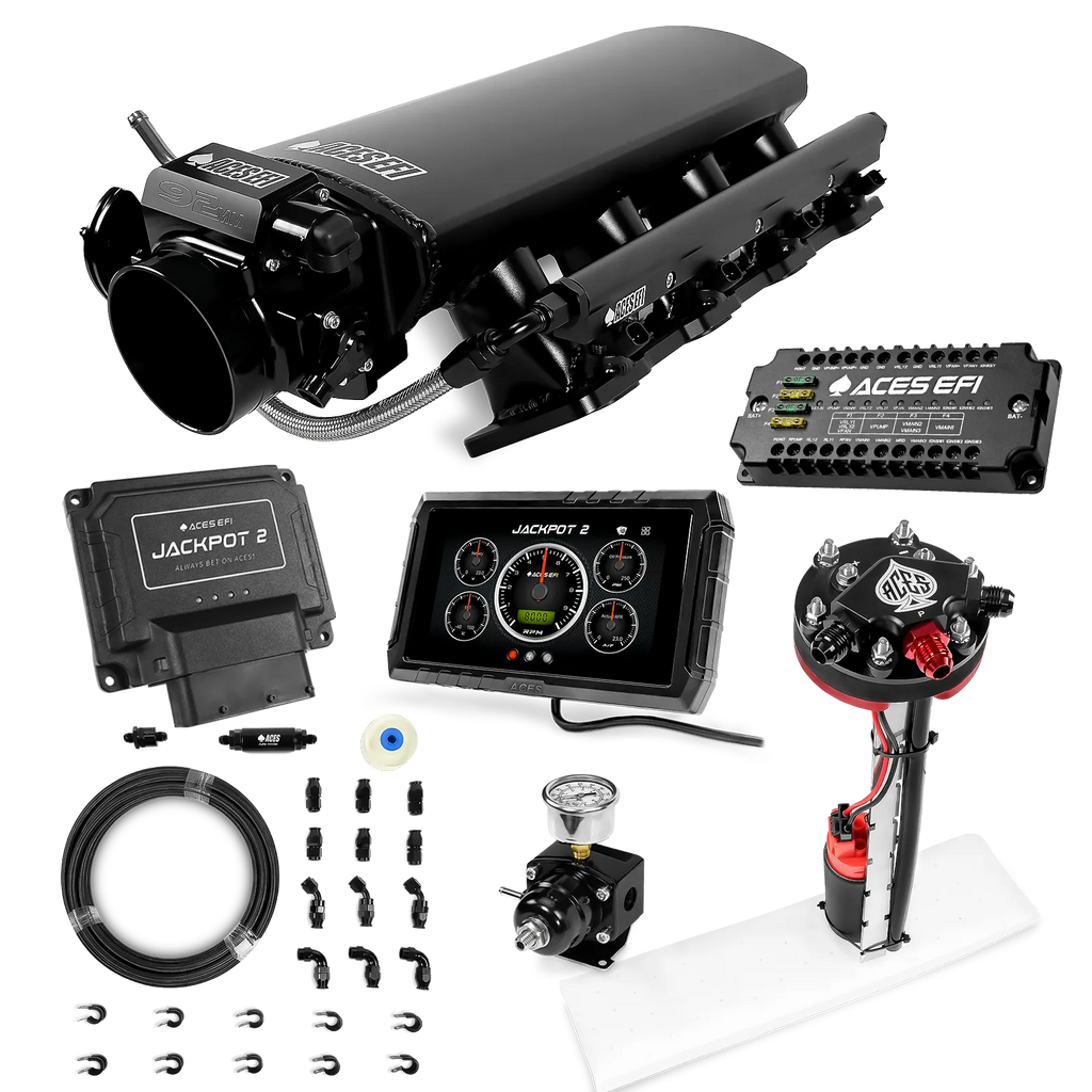 Jackpot 2 LS EFI System - Master Kit with Tight Fit In-Tank Pump Module + 40' PTFE Hose Kit