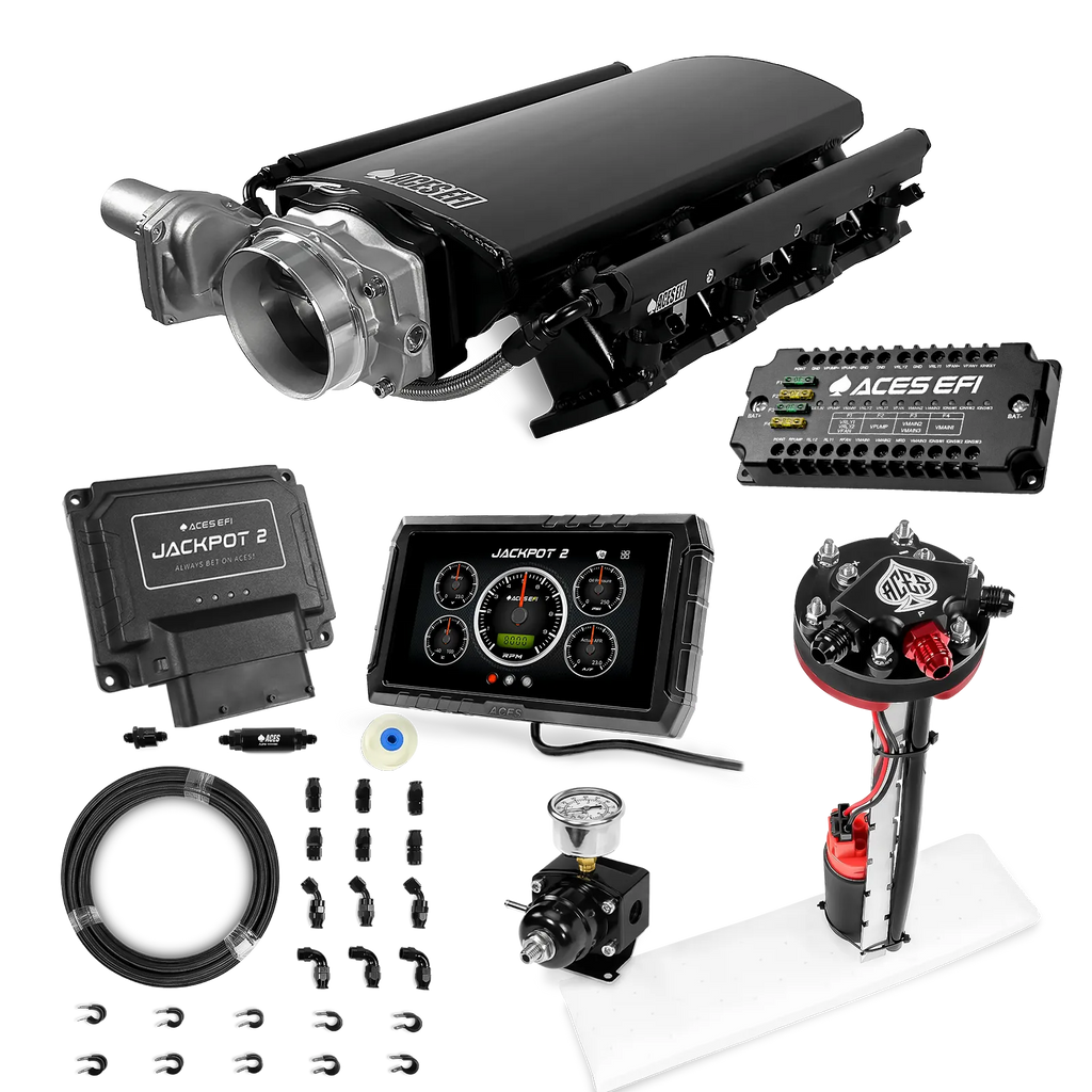 Jackpot 2 LS EFI System - Master Kit with Tight Fit In-Tank Pump Module + 40' PTFE Hose Kit