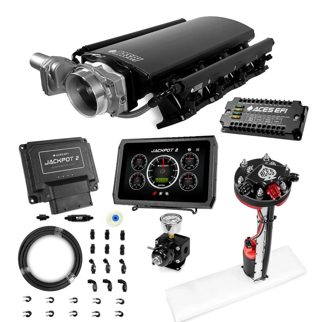 Jackpot 2 LS EFI System - Master Kit with Tight Fit In-Tank Pump Module + 40' PTFE Hose Kit
