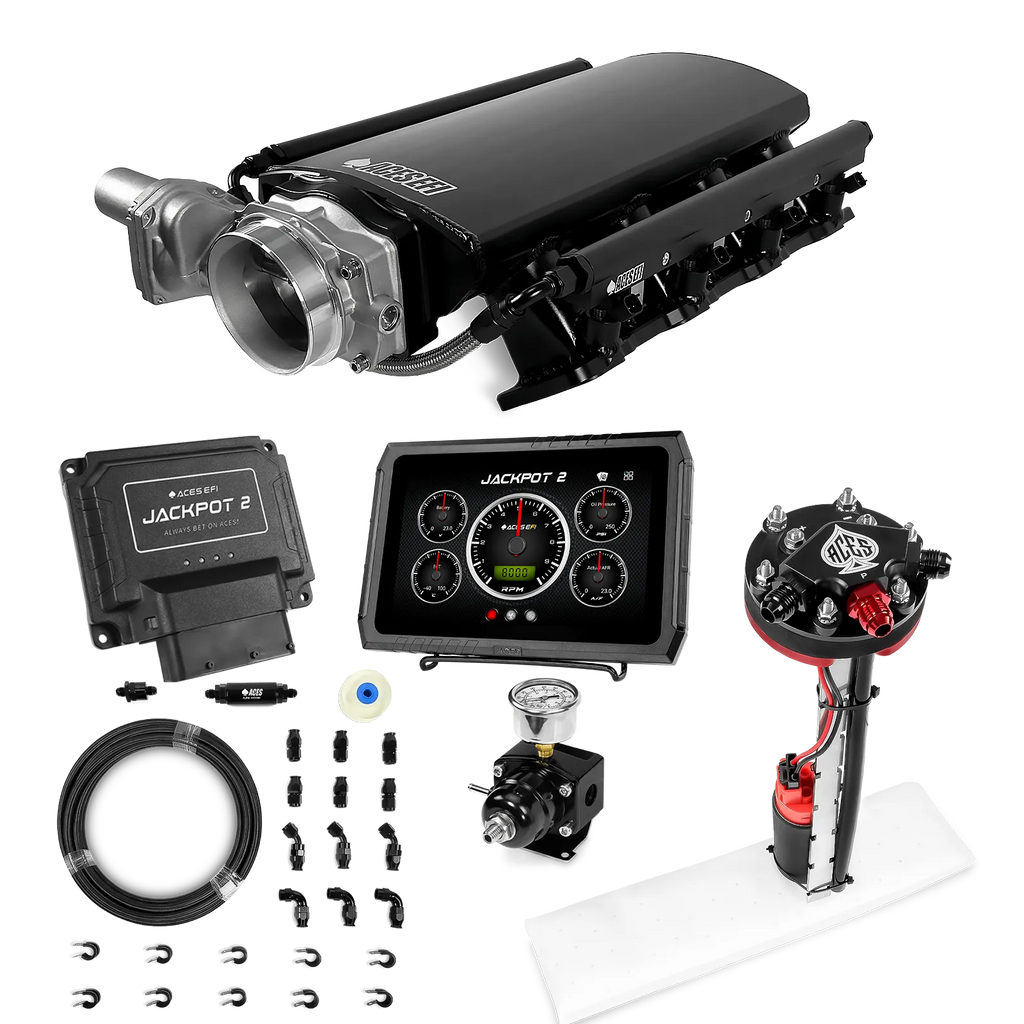 Jackpot 2 LS EFI System - Master Kit with Tight Fit In-Tank Pump Module + 40' PTFE Hose Kit