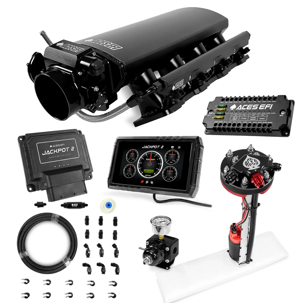 Jackpot 2 LS EFI System - Master Kit with Tight Fit In-Tank Pump Module + 40' PTFE Hose Kit
