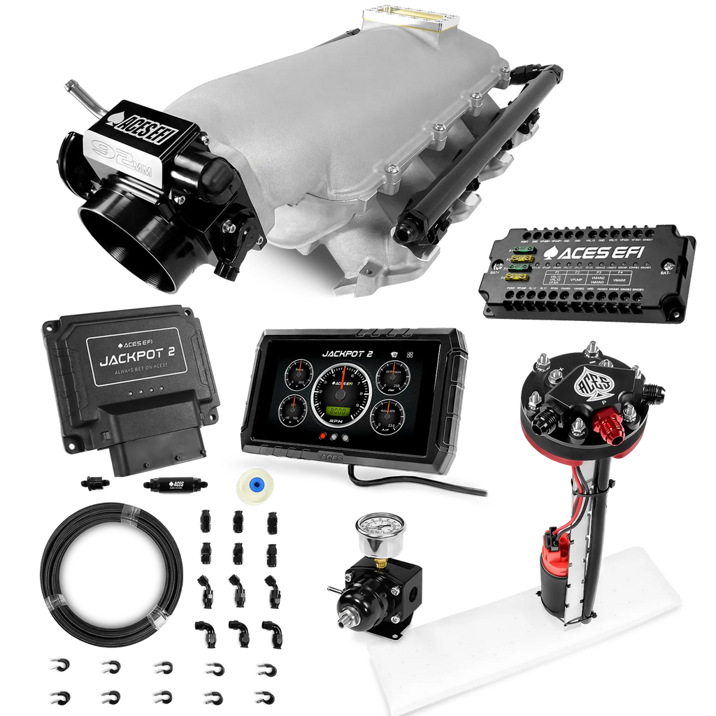 Jackpot 2 LS EFI System - Master Kit with Tight Fit In-Tank Pump Module + 40' PTFE Hose Kit
