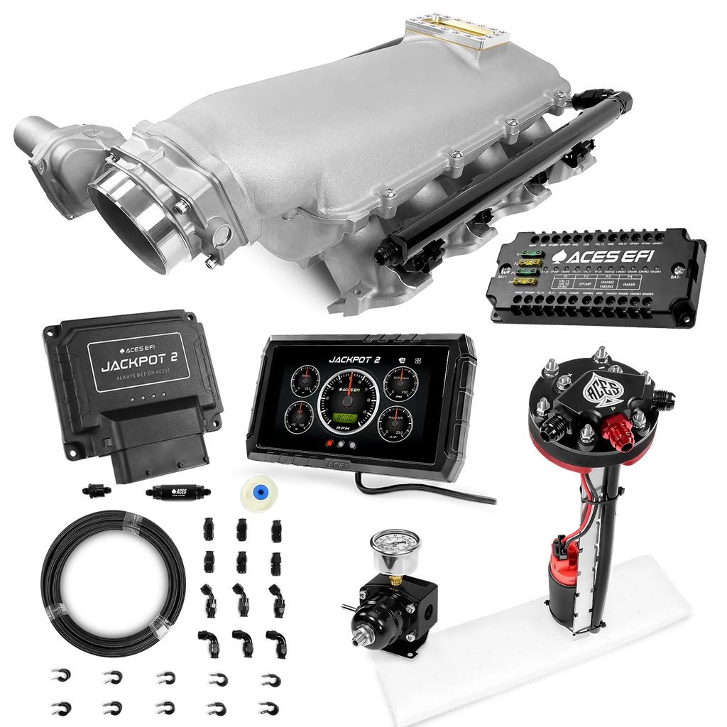 Jackpot 2 LS EFI System - Master Kit with Tight Fit In-Tank Pump Module + 40' PTFE Hose Kit