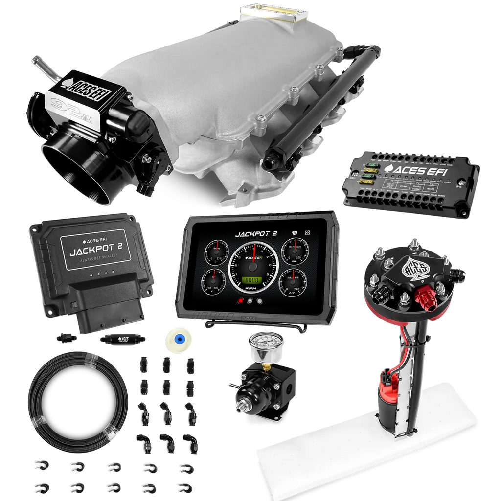 Jackpot 2 LS EFI System - Master Kit with Tight Fit In-Tank Pump Module + 40' PTFE Hose Kit