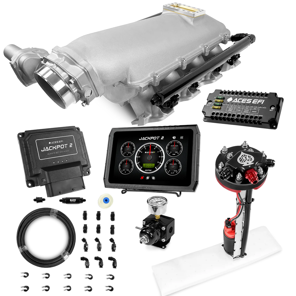 Jackpot 2 LS EFI System - Master Kit with Tight Fit In-Tank Pump Module + 40' PTFE Hose Kit