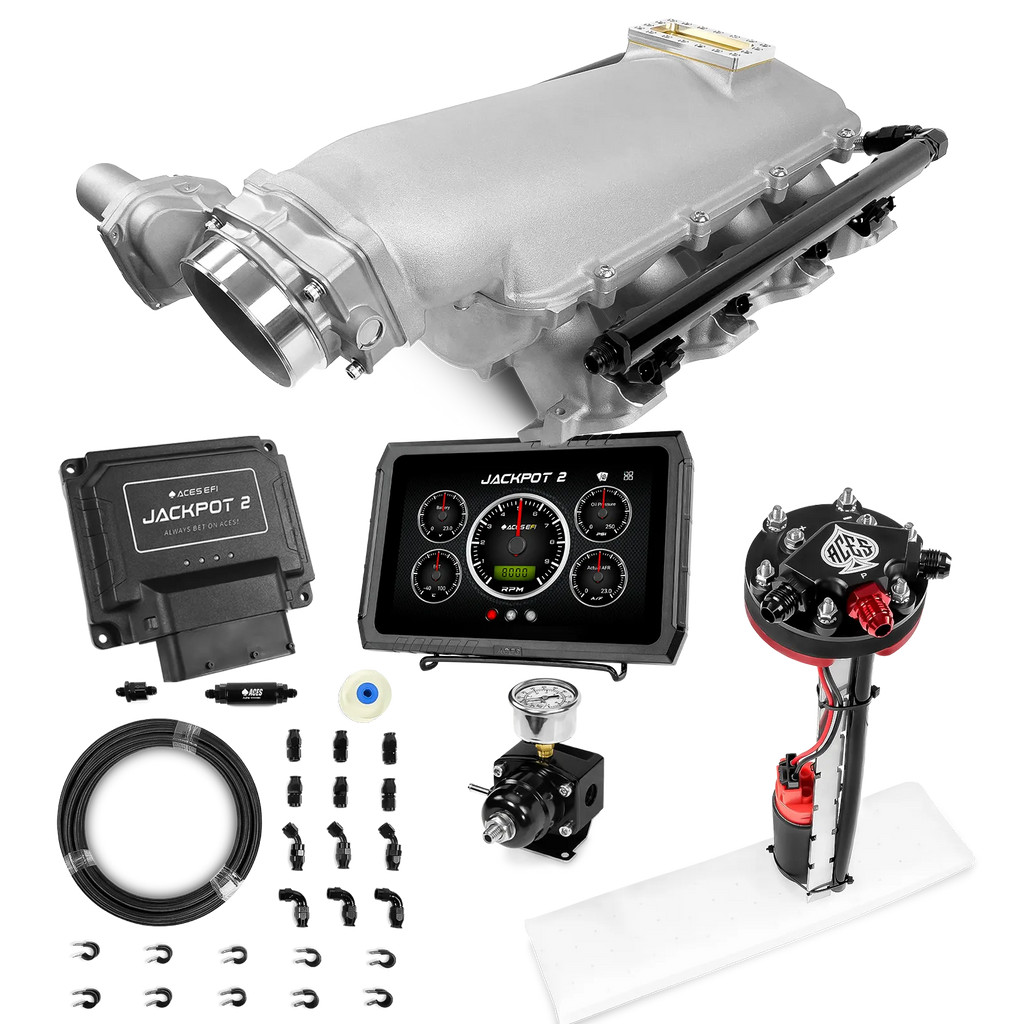 Jackpot 2 LS EFI System - Master Kit with Tight Fit In-Tank Pump Module + 40' PTFE Hose Kit