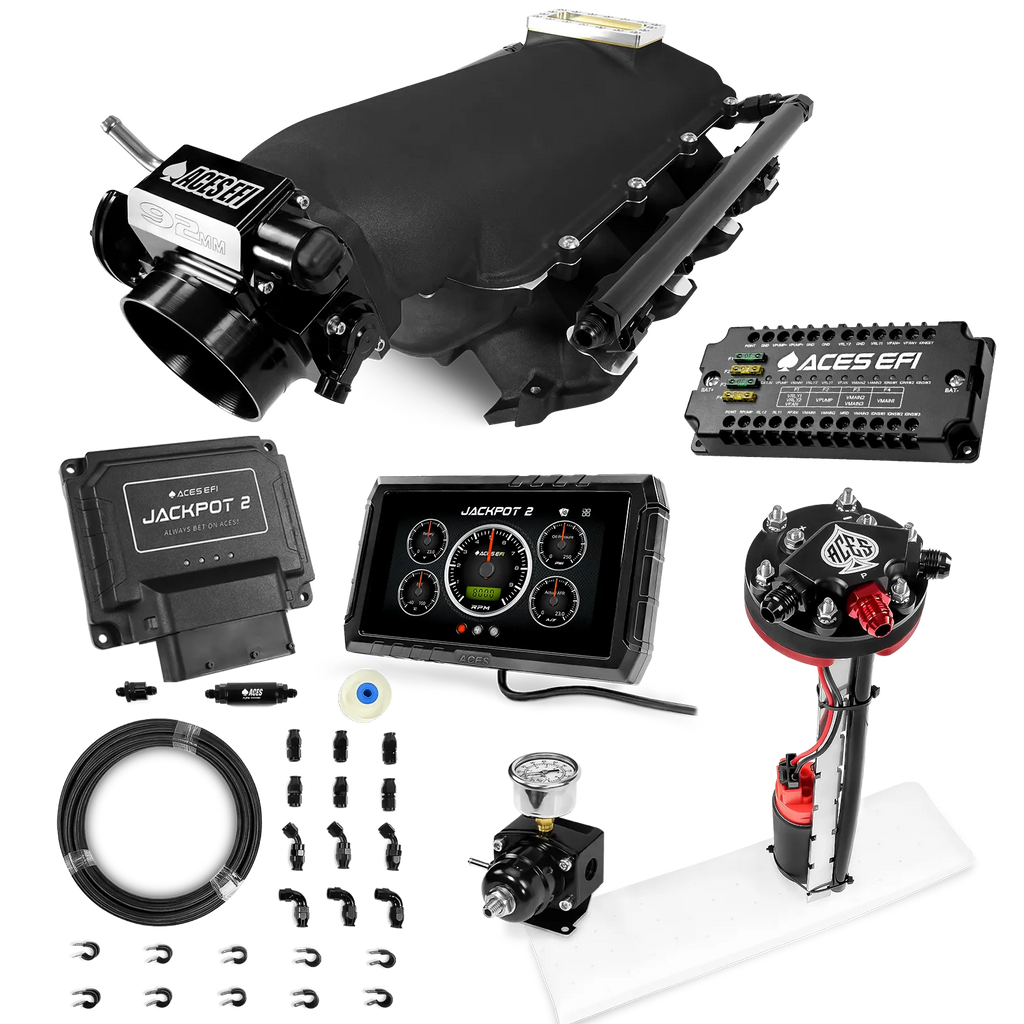 Jackpot 2 LS EFI System - Master Kit with Tight Fit In-Tank Pump Module + 40' PTFE Hose Kit